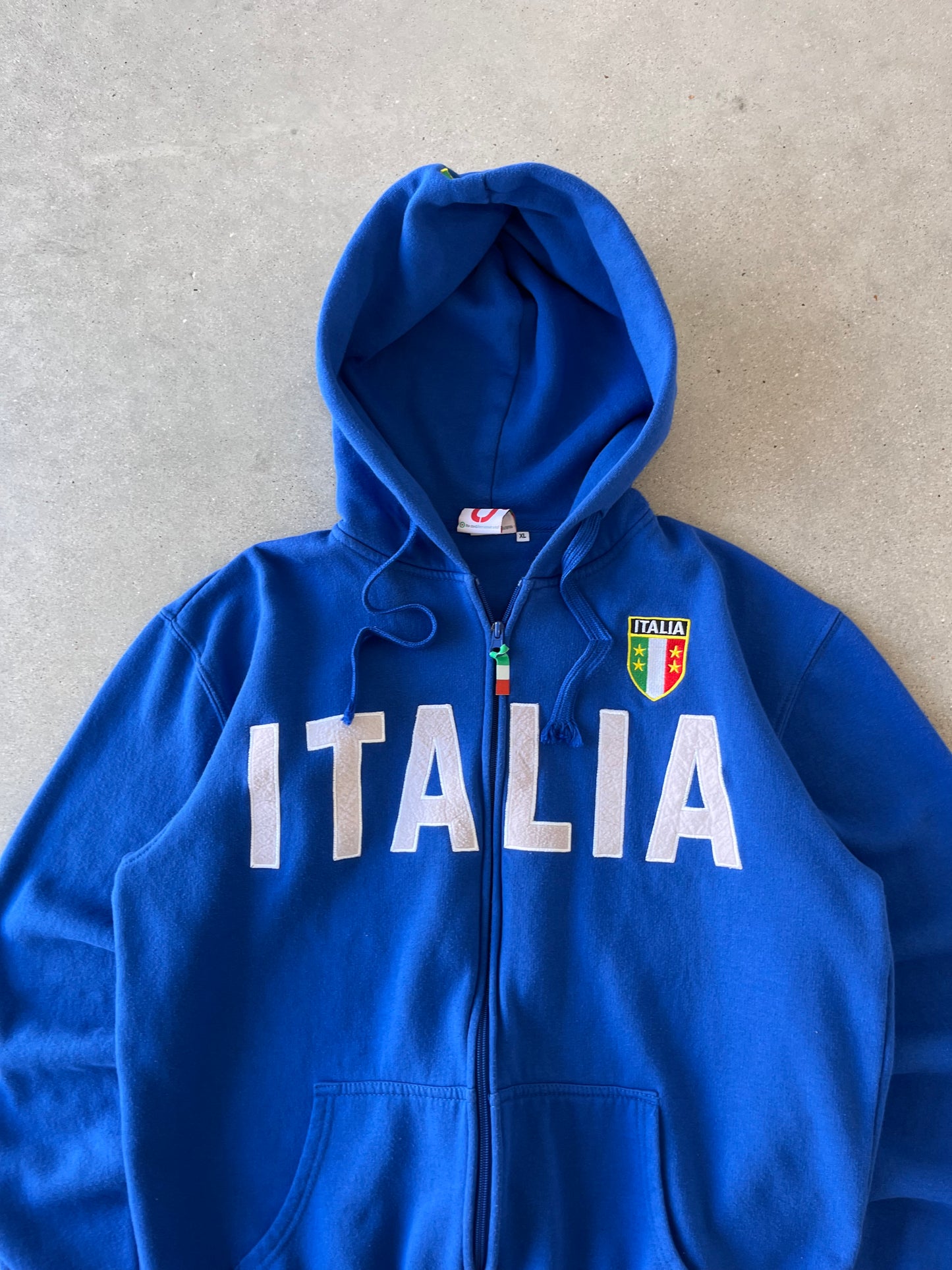 Vintage ITALIA Zip-up Hoodie - XL