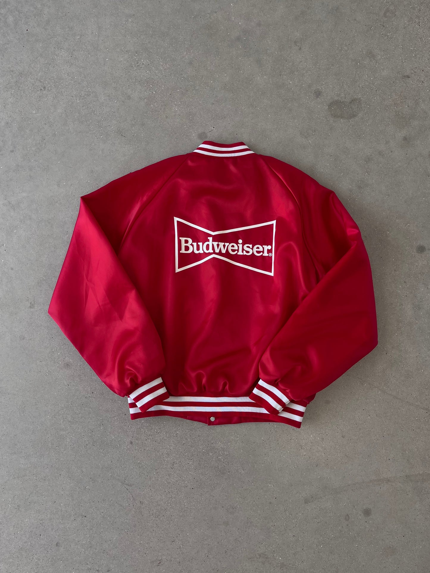 Vintage 1990 Budweiser Satin Jacket - XL