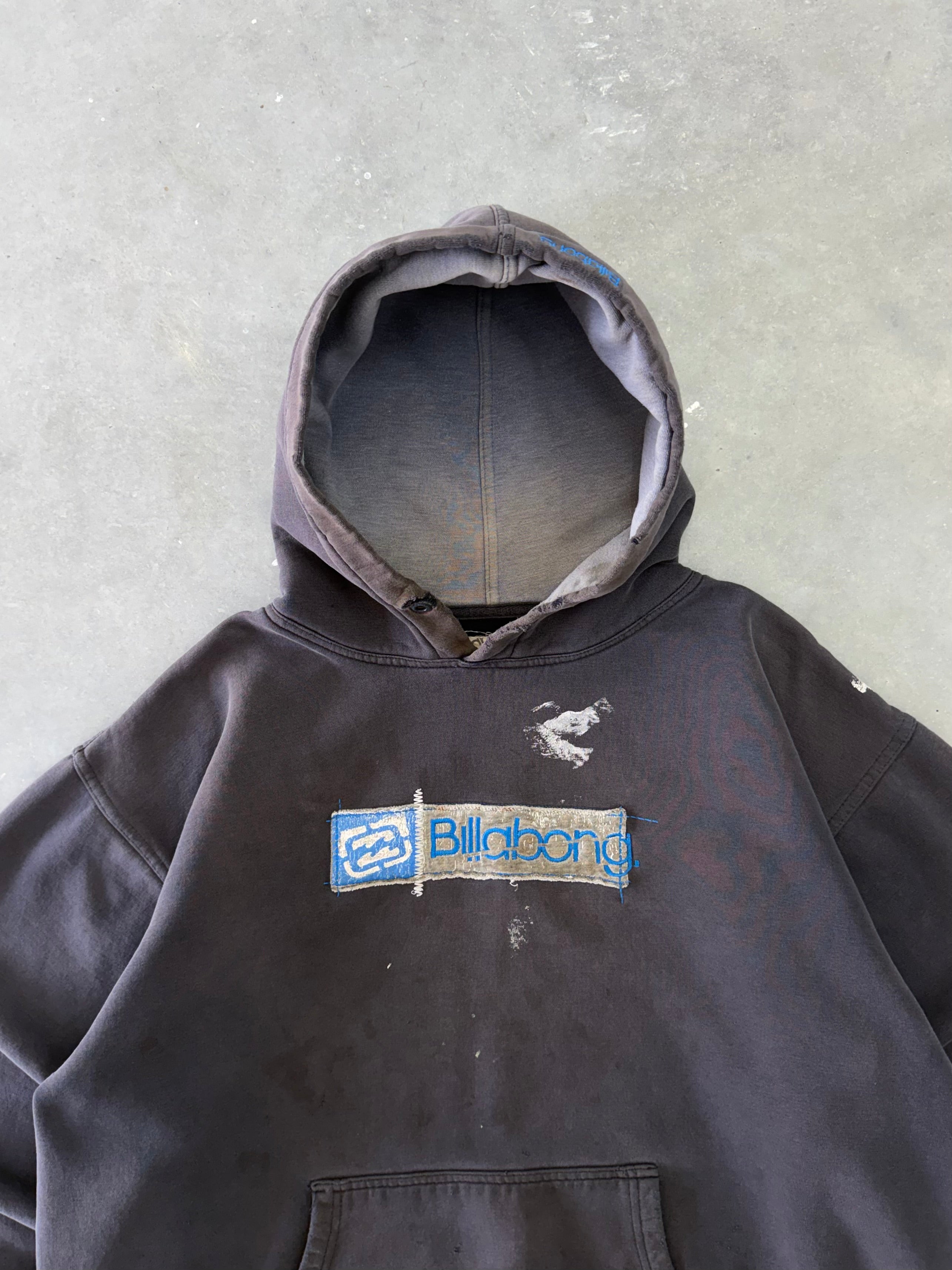 Vintage Billabong Painter's Hoodie - L