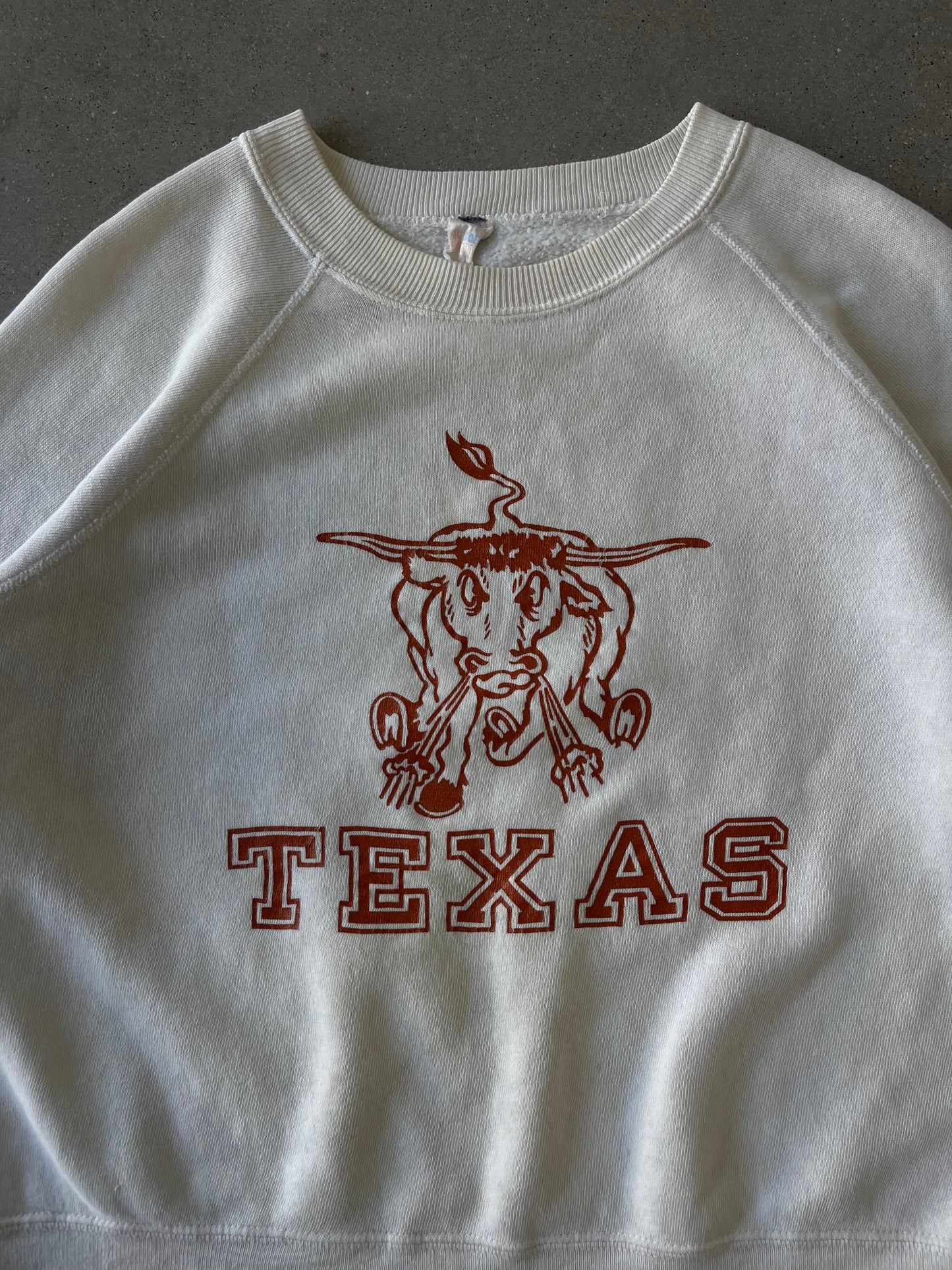 Vintage 80s UT Texas Longhorn Cut-Off Sweatshirt - S