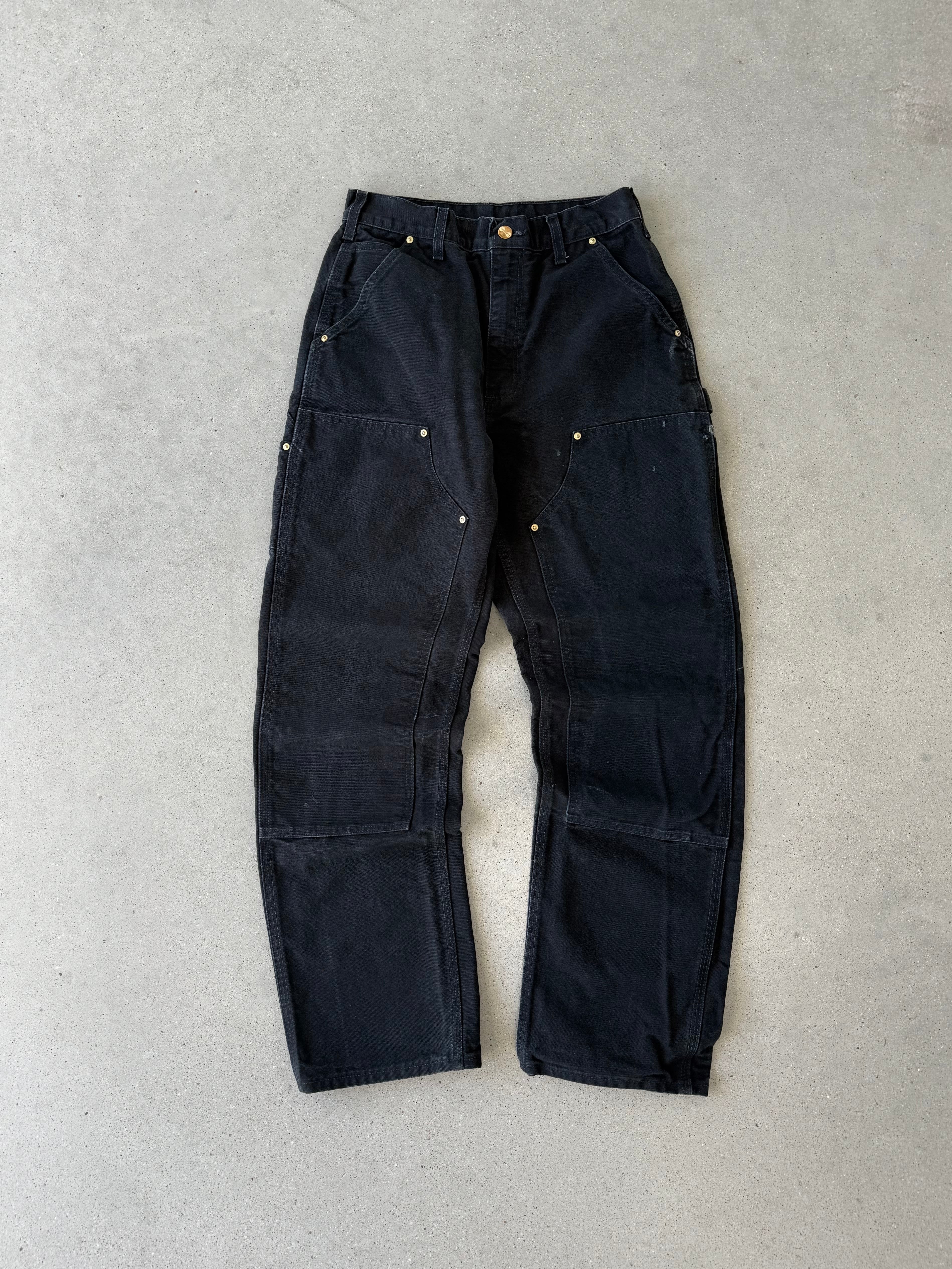 Vintage 90s Carhartt Black Double Knees - 28x31
