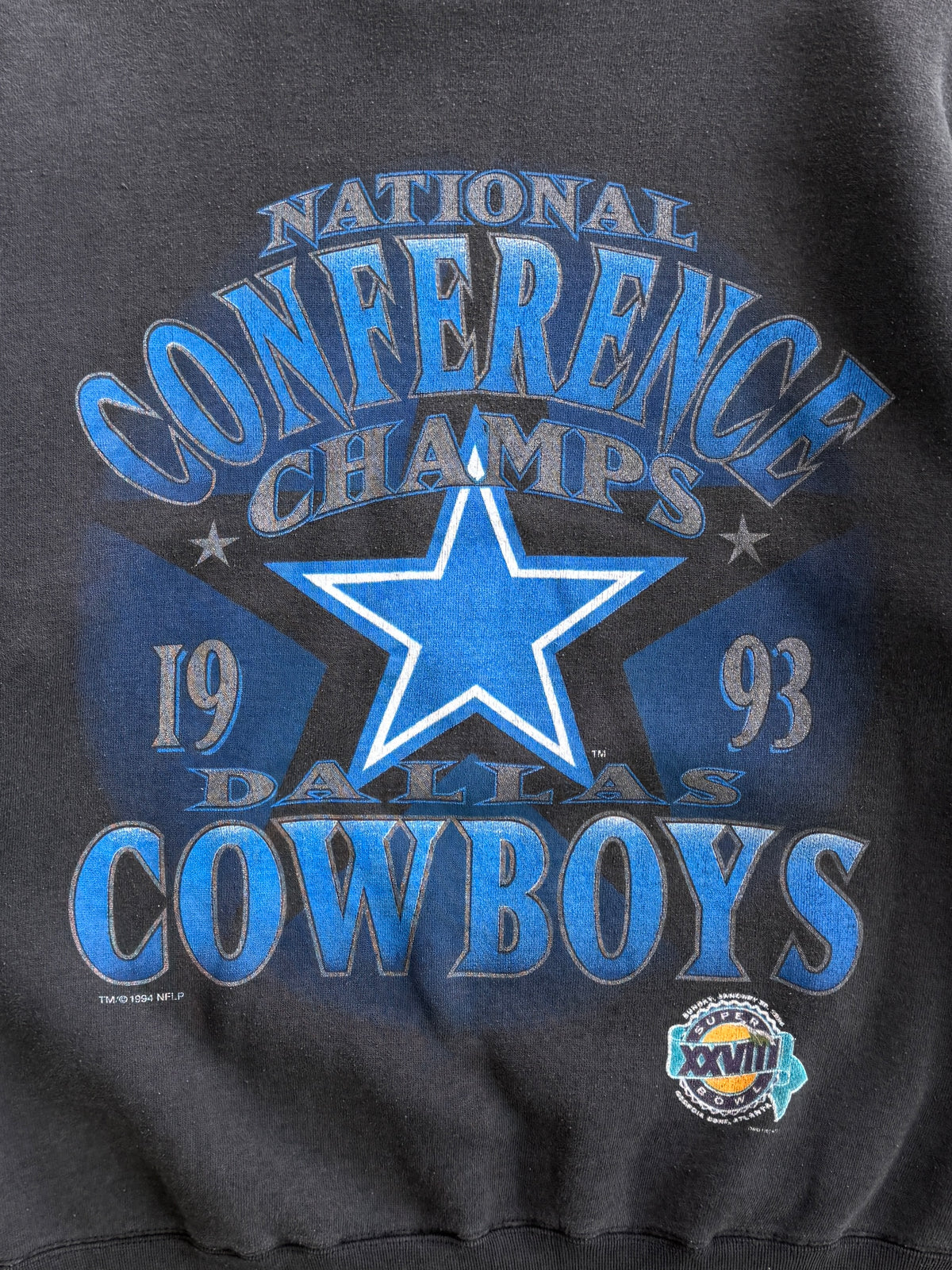 Vintage 1990s Dallas Cowboys NC Champions Starter Sweatshirt (M)