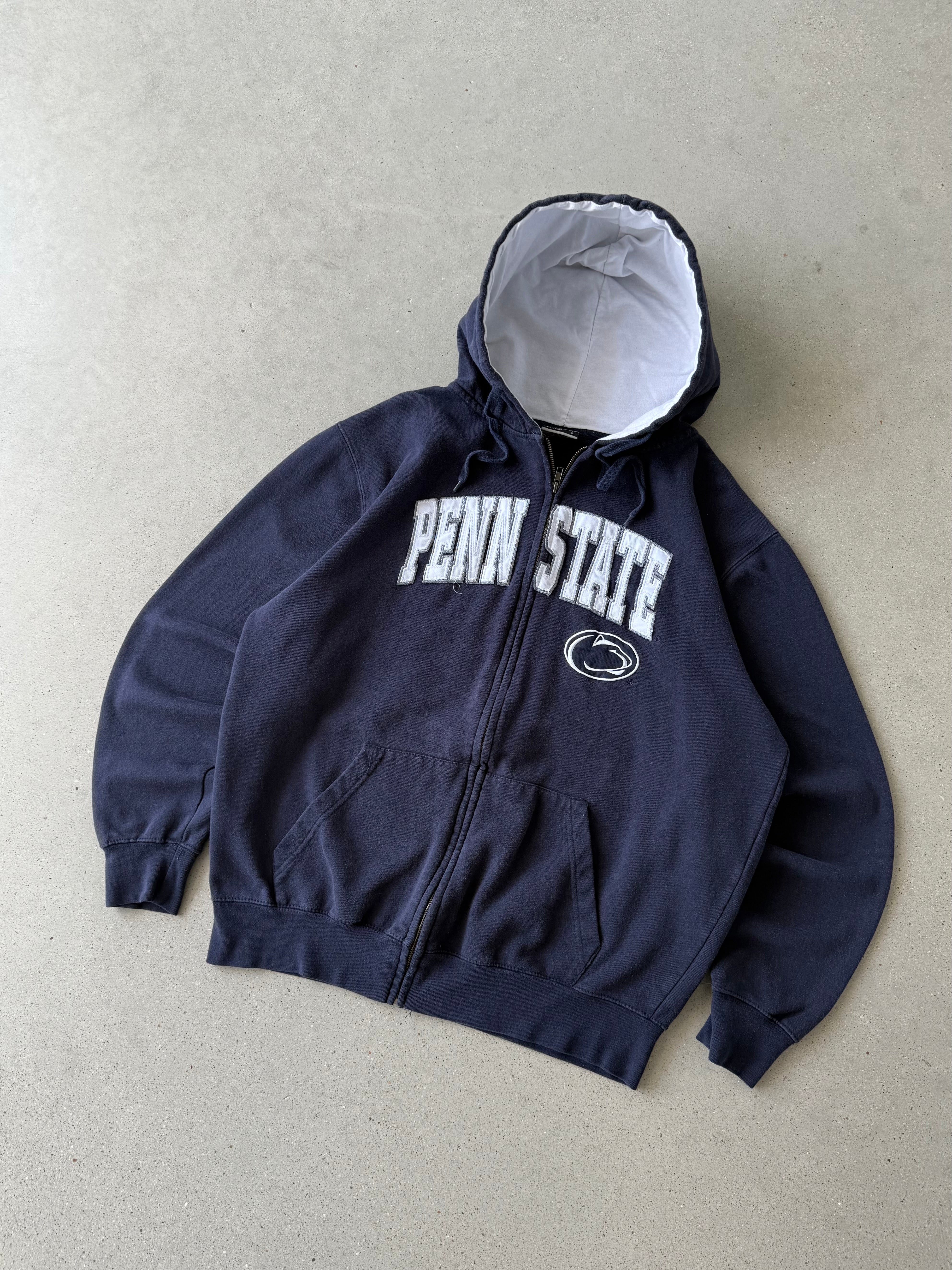 Vintage Penn State Zip-up Hoodie - L