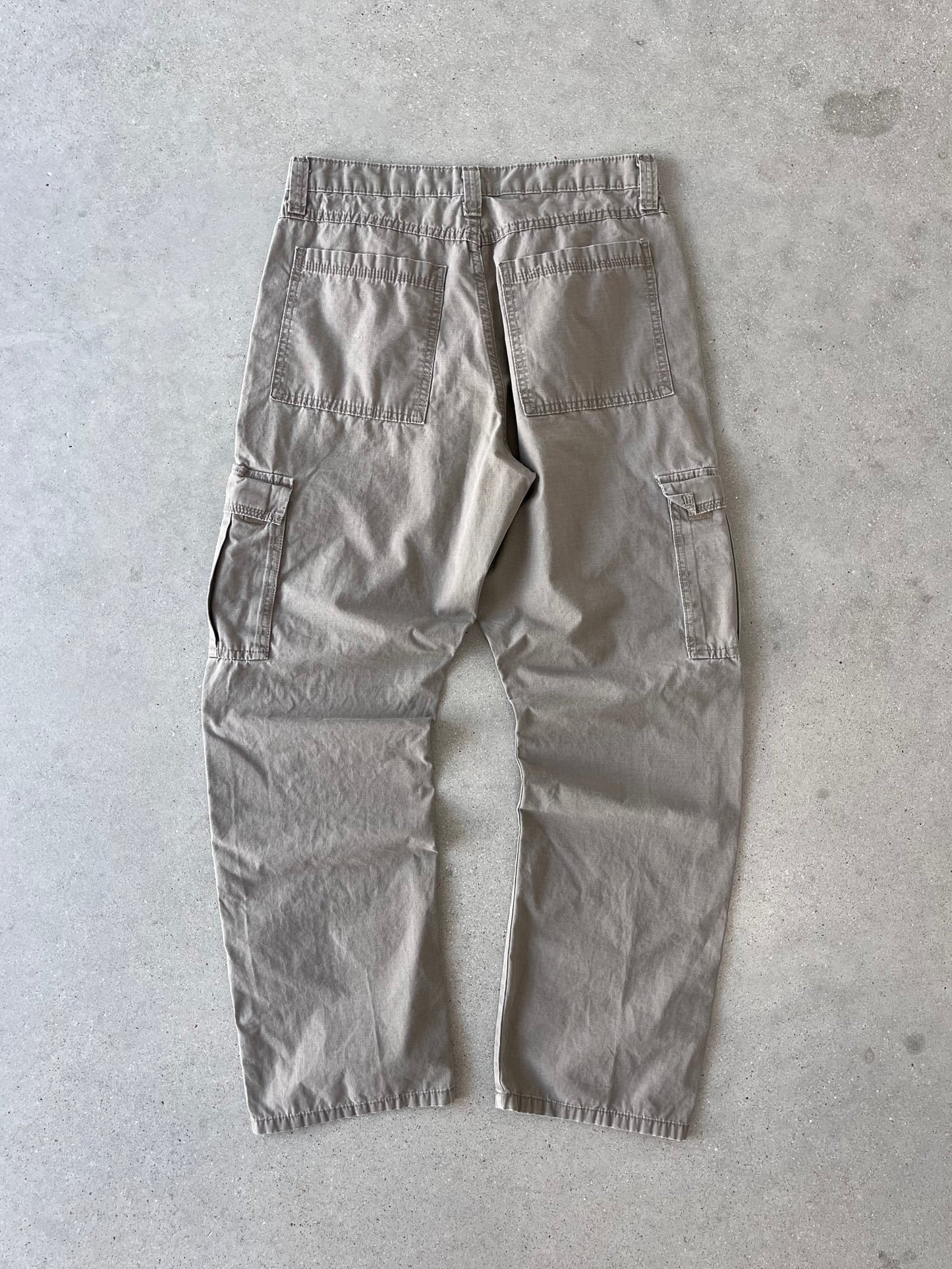 Vintage Wrangler Mocha-grey Cargos - 32x32