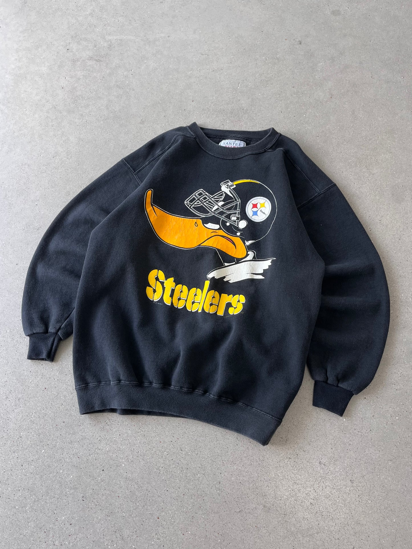 Vintage 1993 Daffy Duck Steelers Crewneck - L