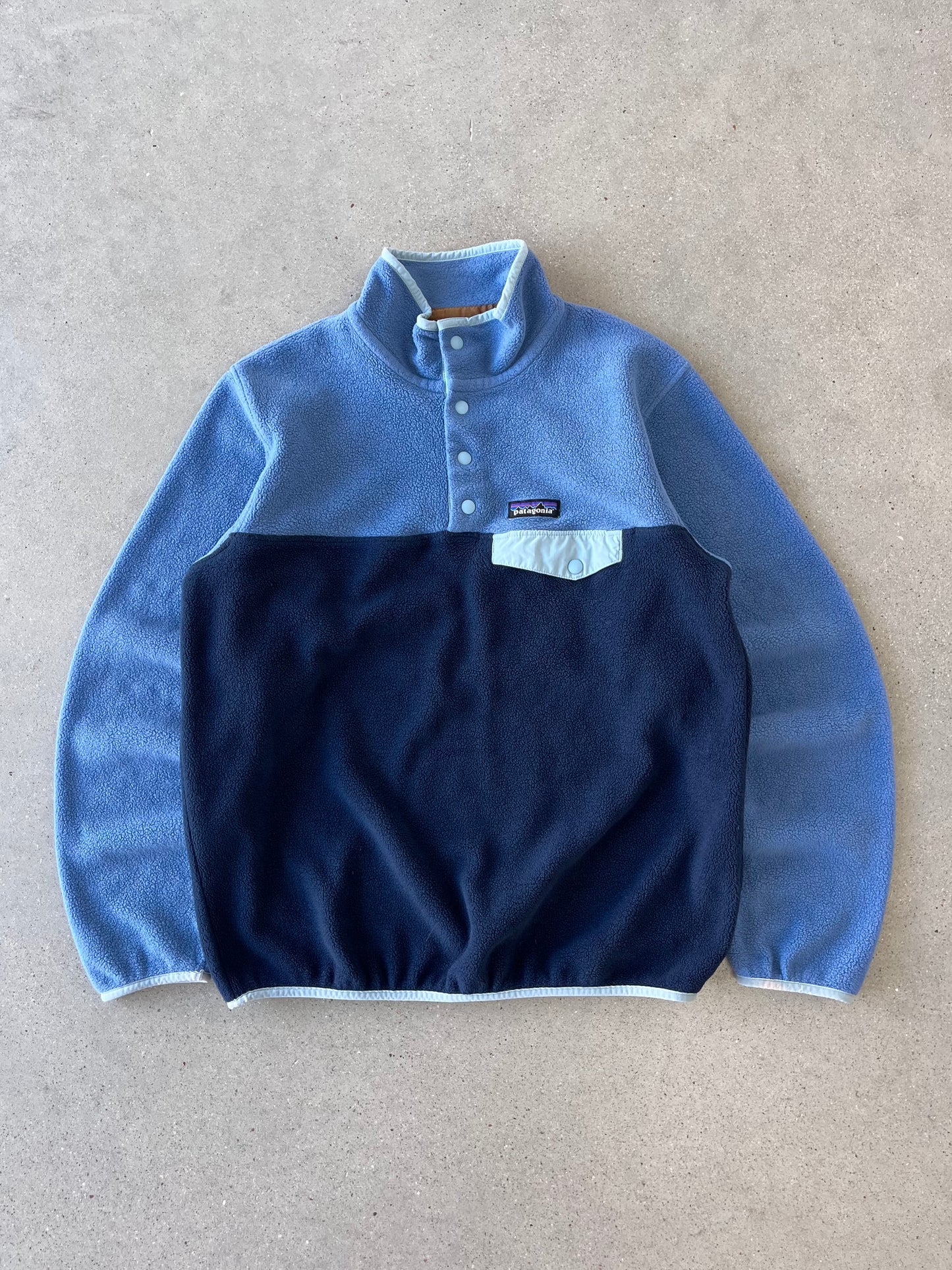 Vintage Patagonia Blue/Navy Synchilla Fleece Jacket - M