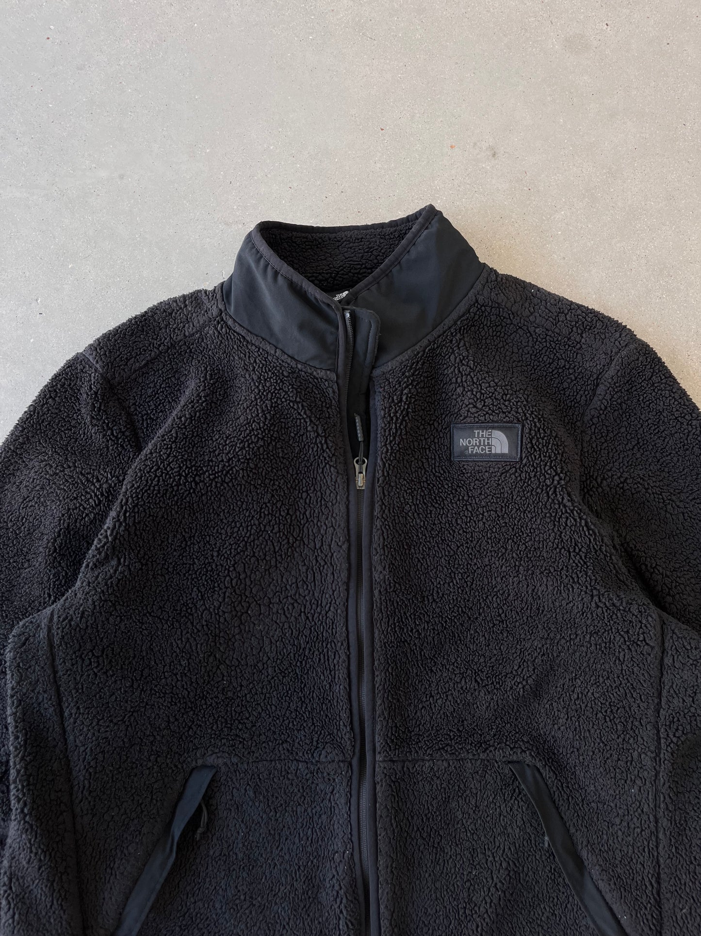 Vintage The North Face Black Sherpa Fuzzy Jacket - XL