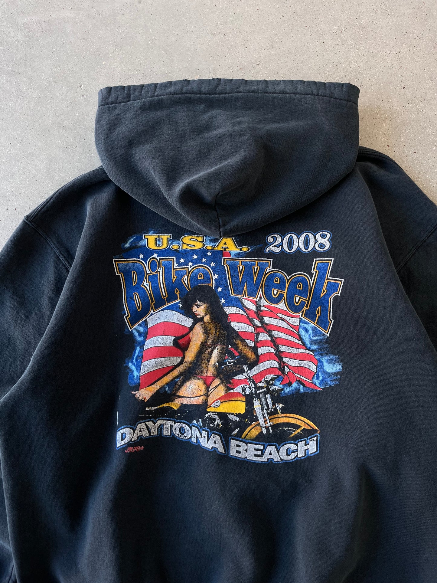 Vintage 2008 Bike Week Daytona Beach Hoodie - L