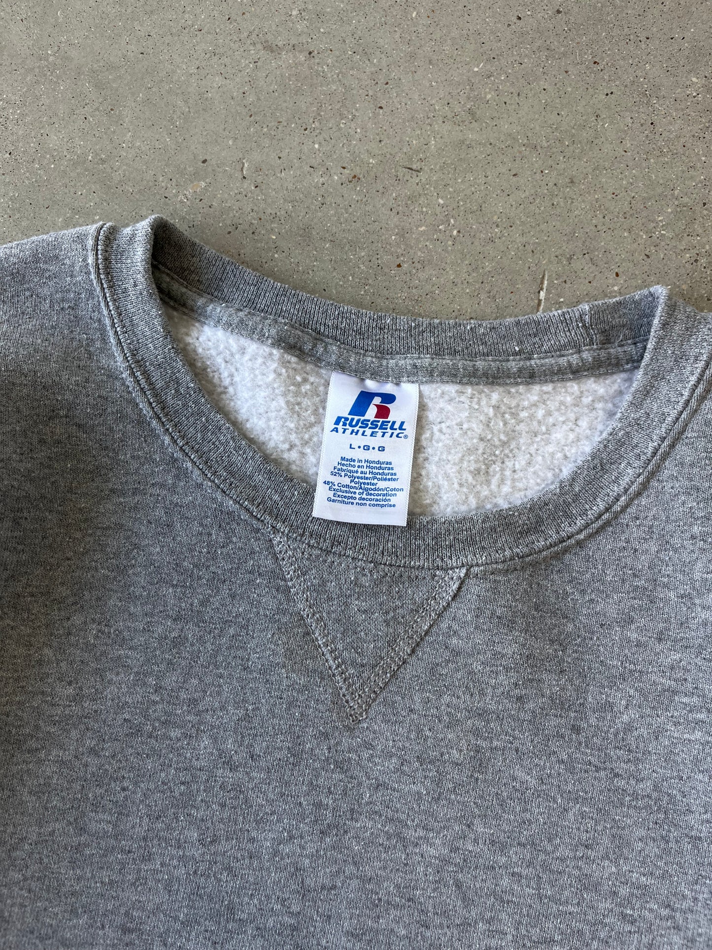 Vintage Heather Gray Russell Athletic Crewneck - L