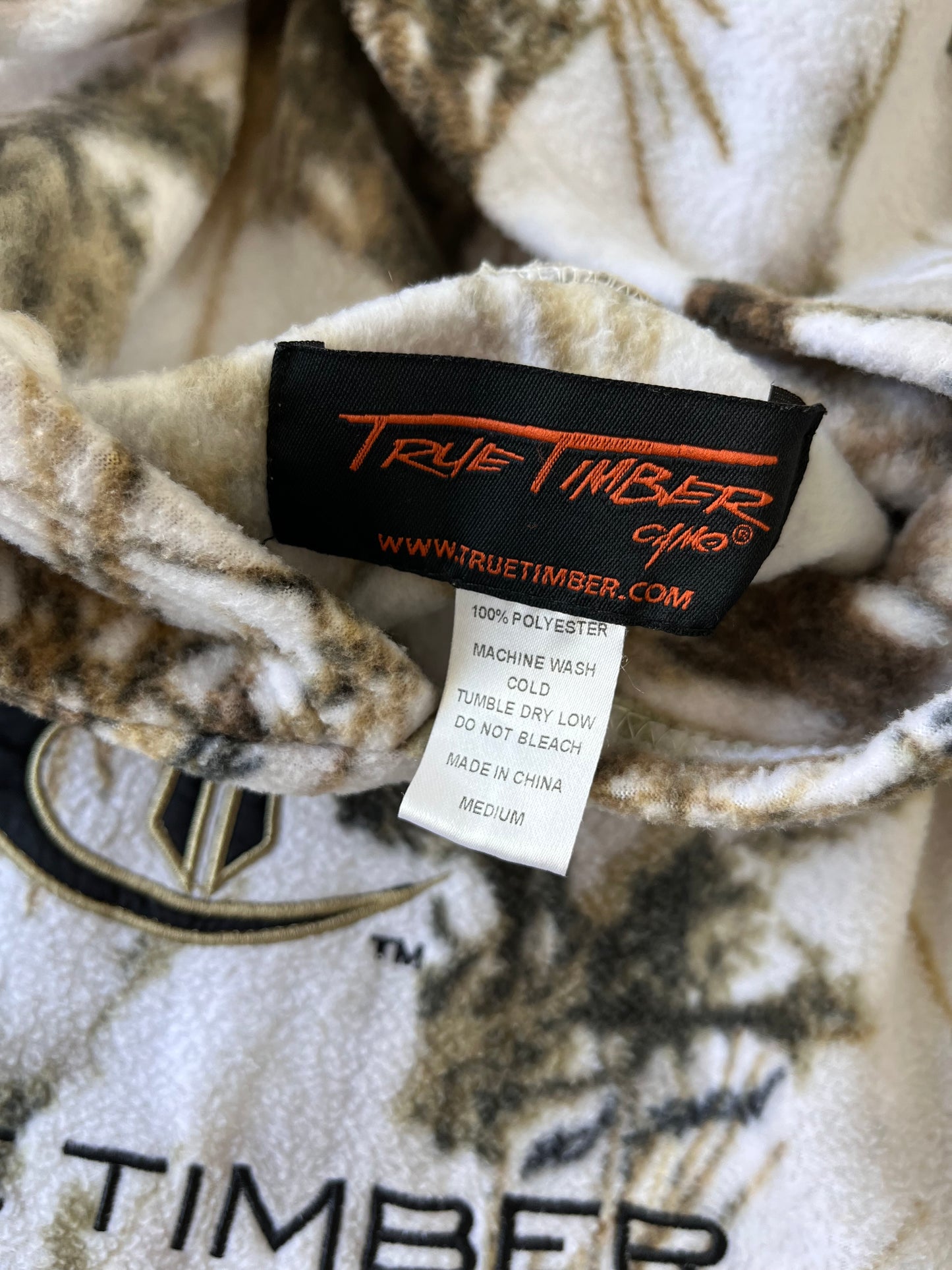 Vintage True Timber Realtree Fleece Hoodie - M