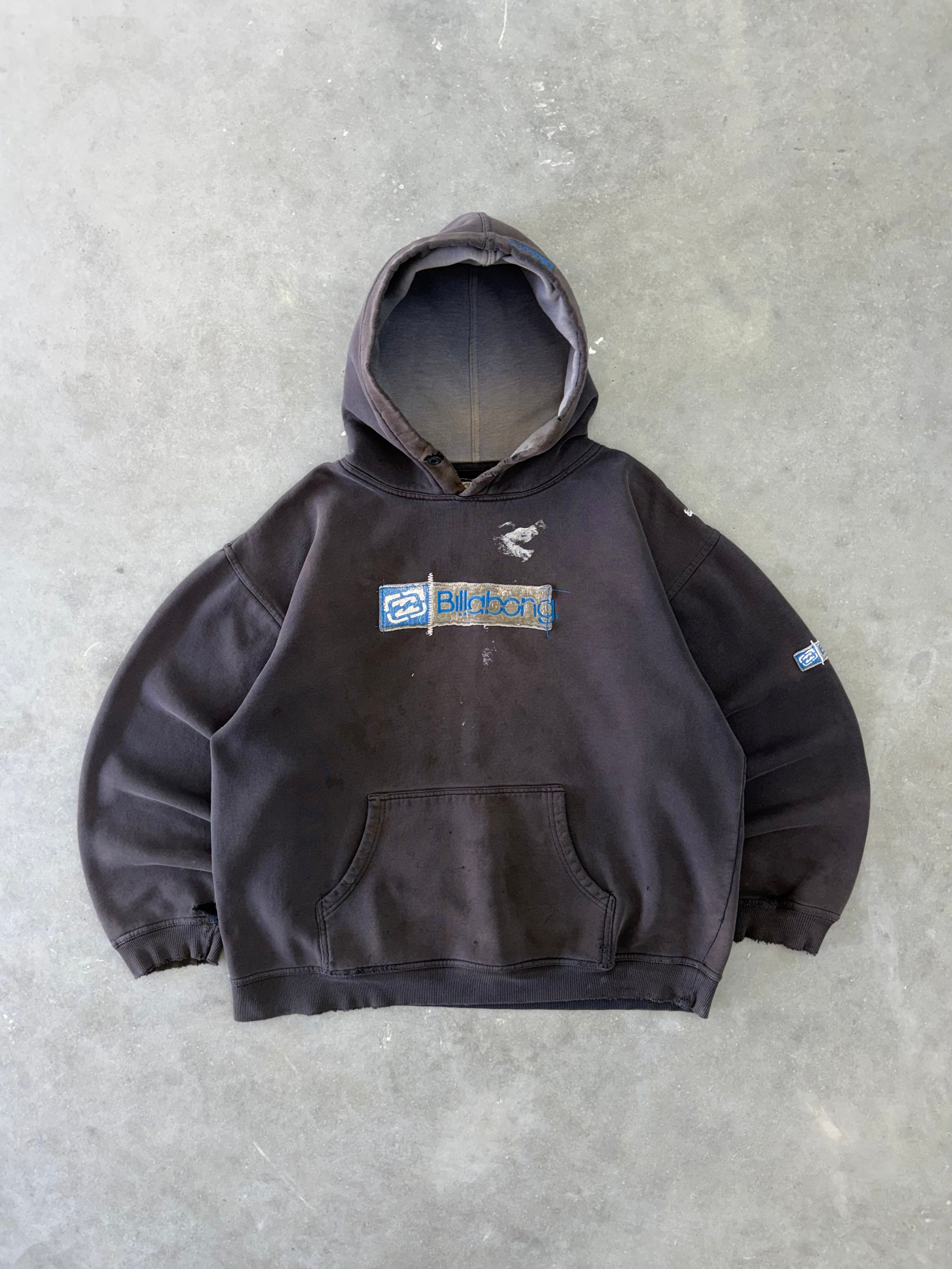 Vintage Billabong Painter's Hoodie - L