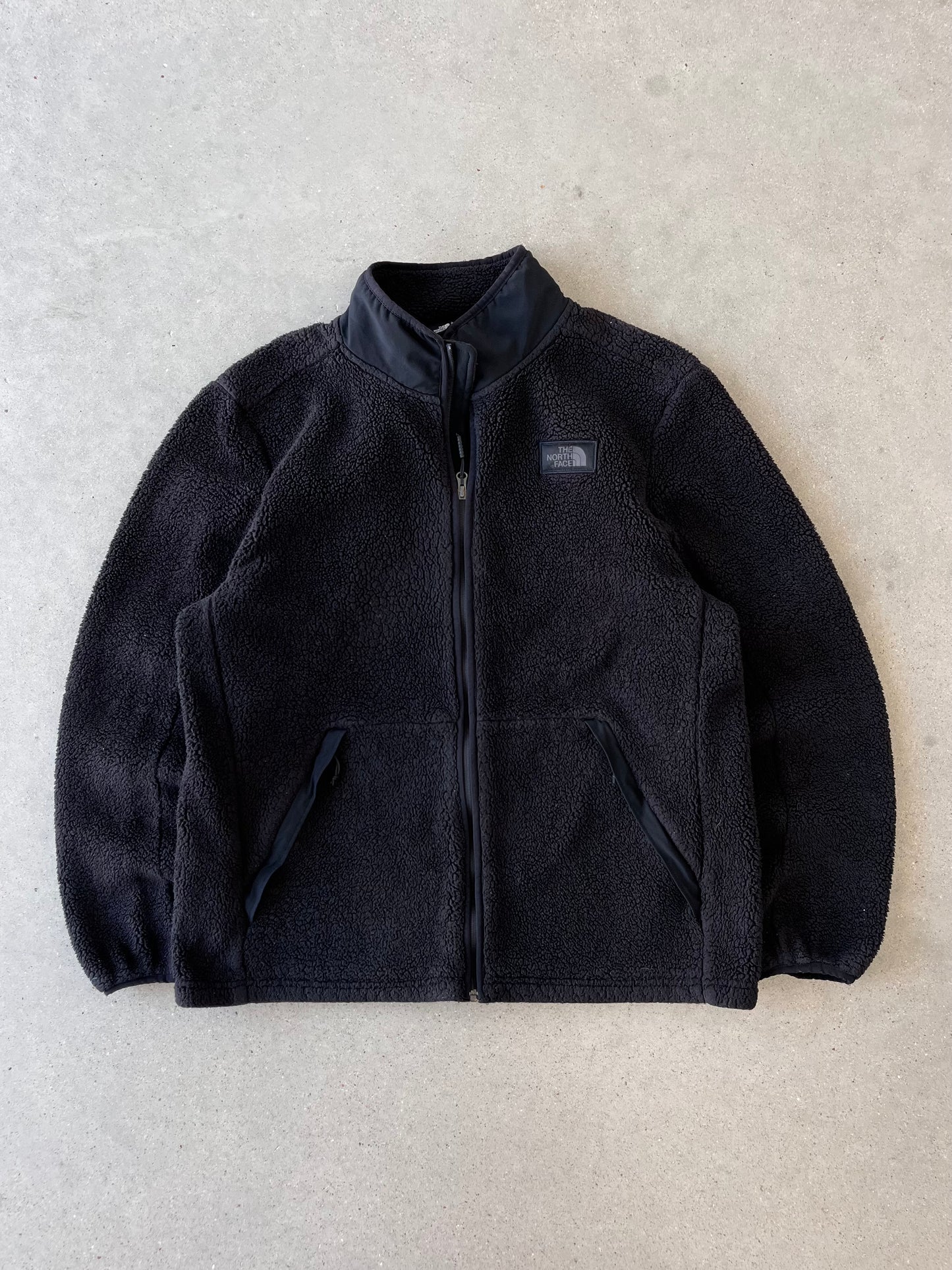 Vintage The North Face Black Sherpa Fuzzy Jacket - XL