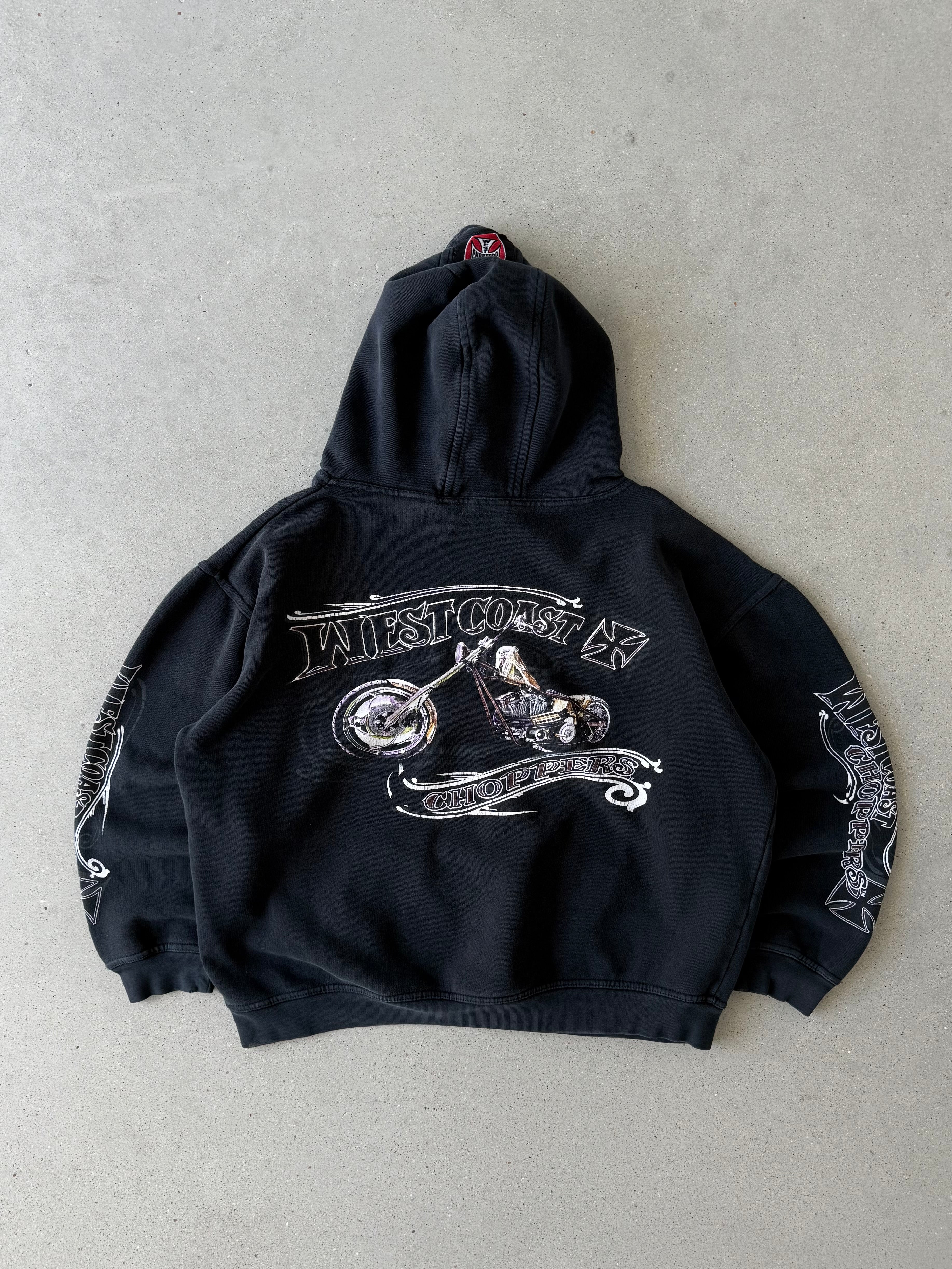 Vintage 2000s West Coast Choppers Hoodie - S