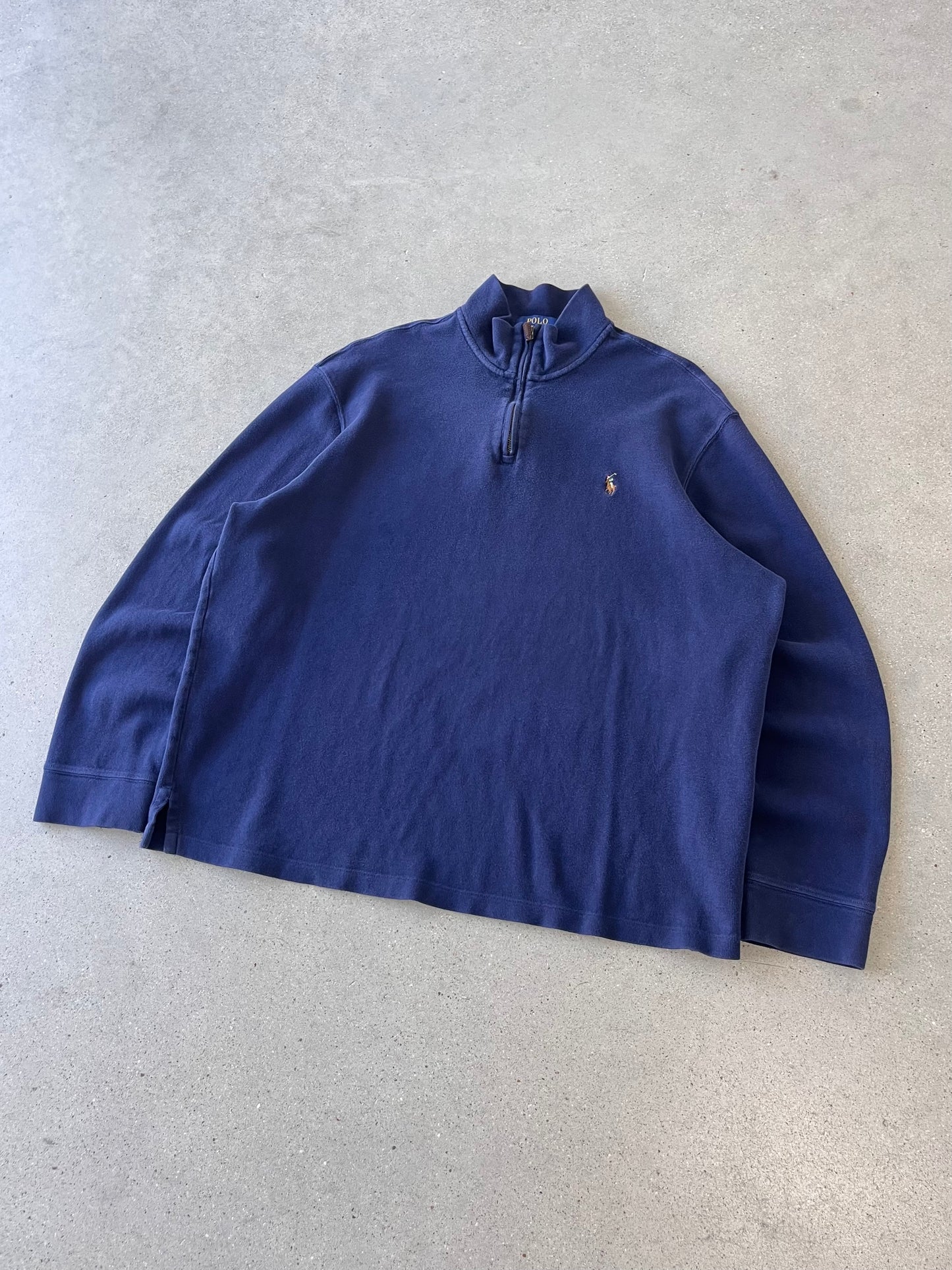 Vintage Polo Ralph Lauren Navy Quarter Zip - XL