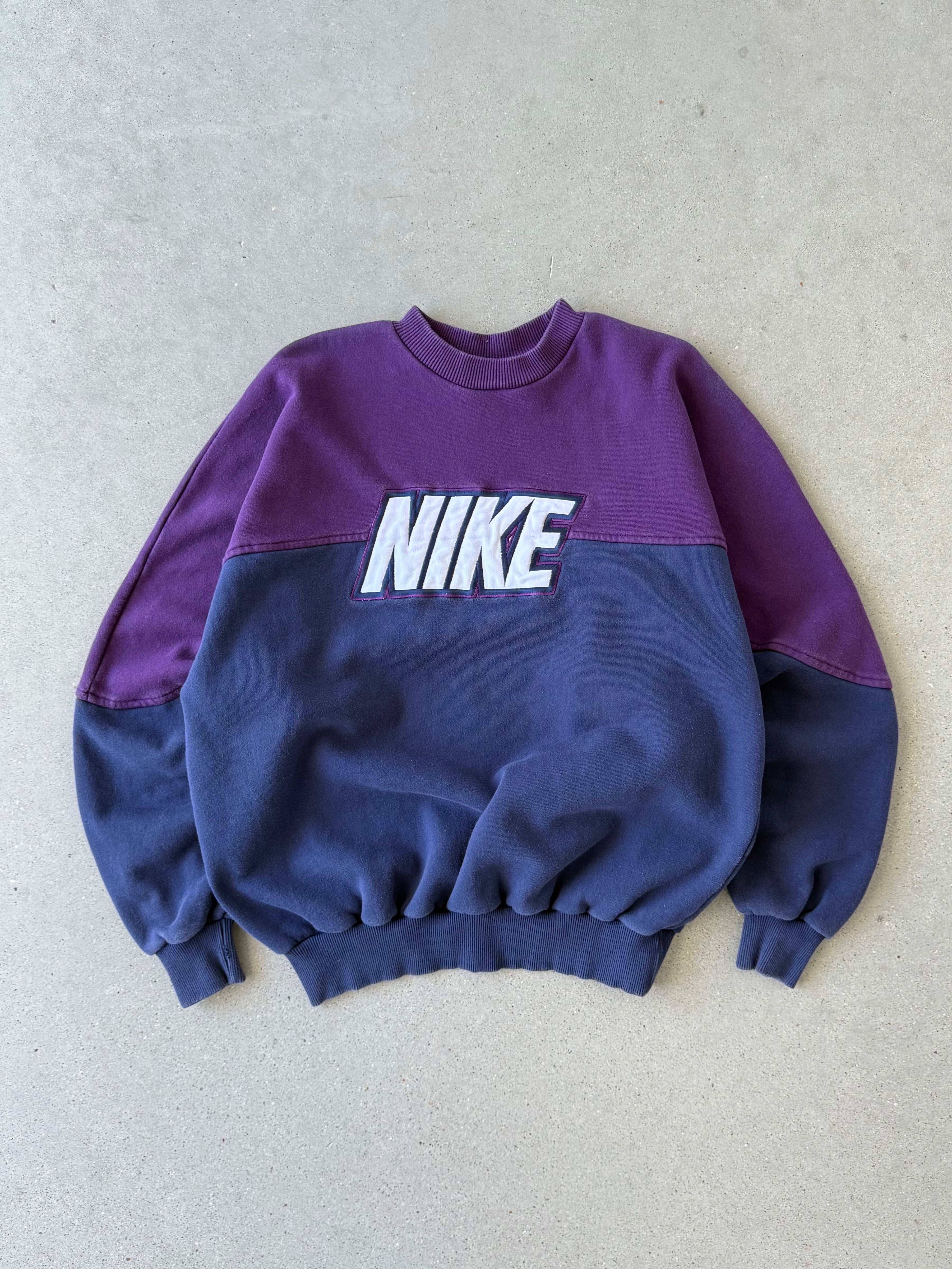 Vintage 90s Nike Two-tone Sweatshirt  - L