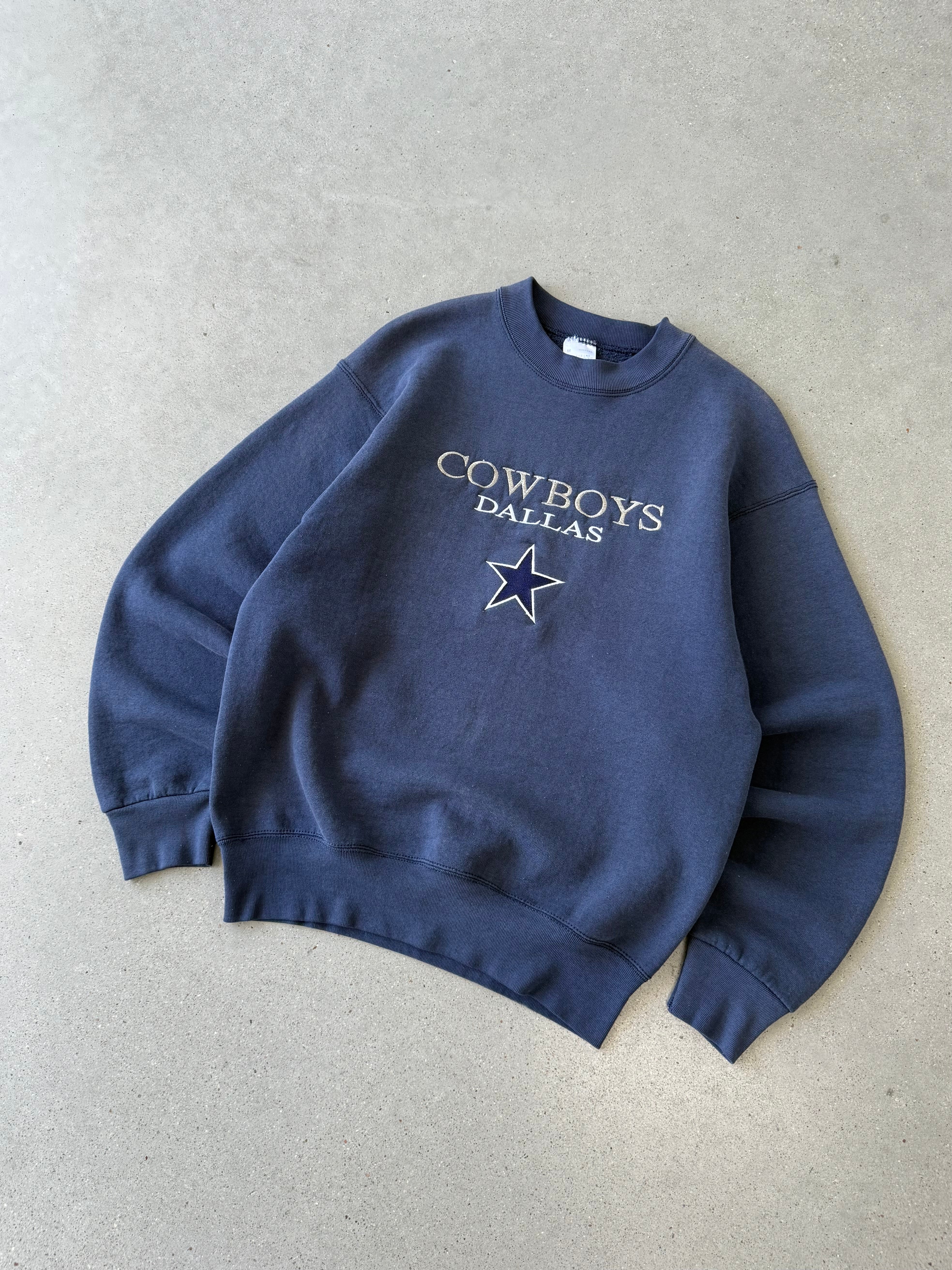 Vintage Dallas Cowboys Embroidered Sweatshirt  - M