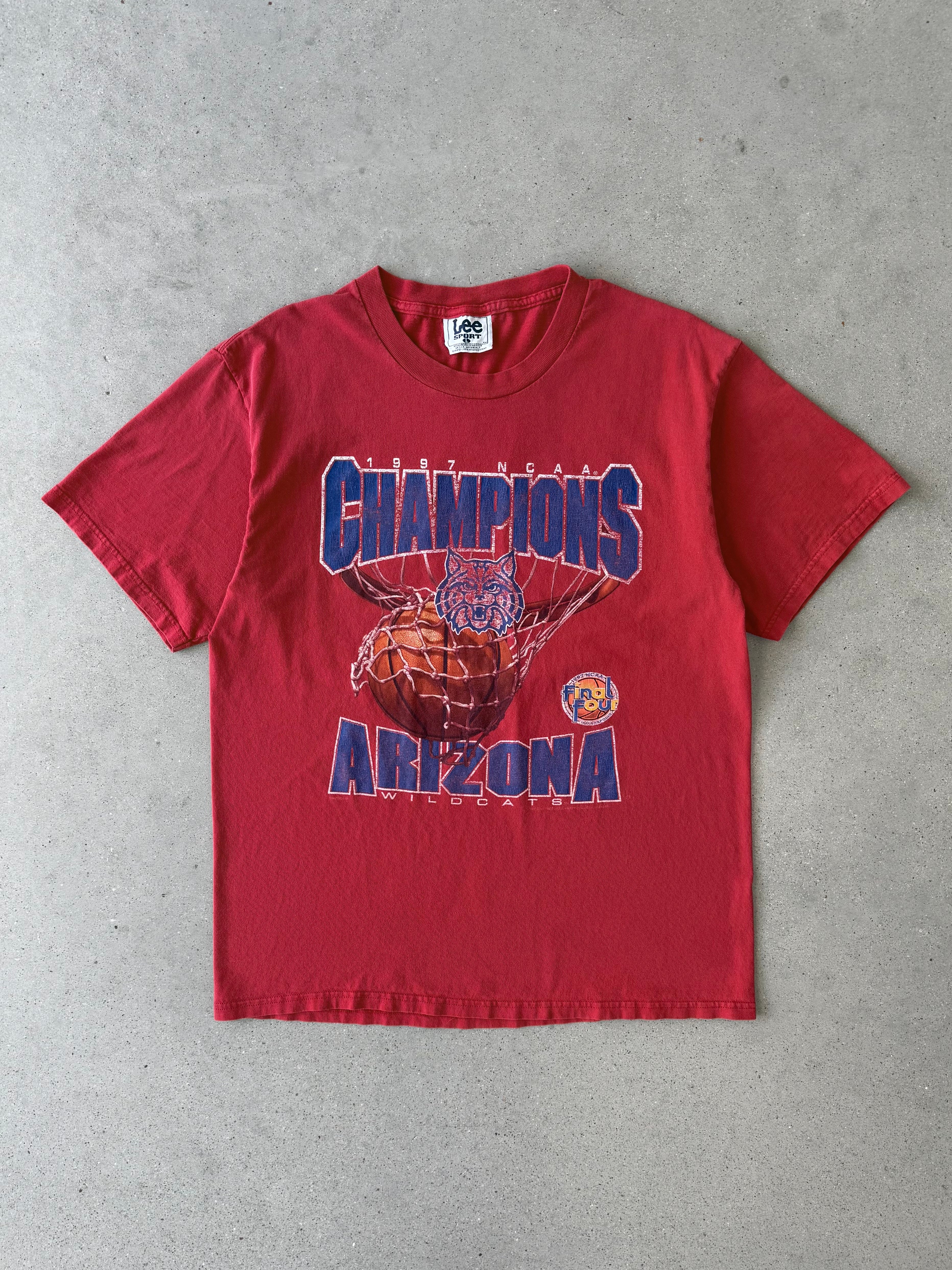 Vintage 1997 Arizona Wildcats NCAA Champions Tee - L