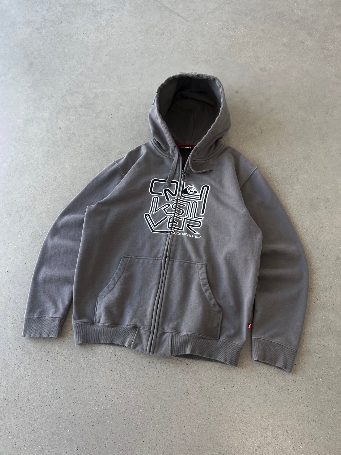 Vintage Quicksilver Zip-up Hoodie - L