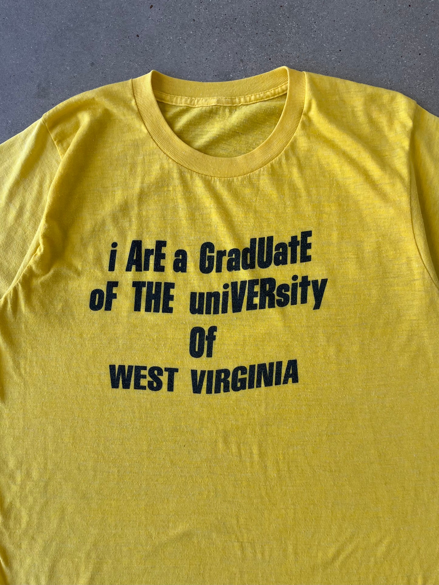 Vintage 80s "i ArE GradUatE" Tee - S