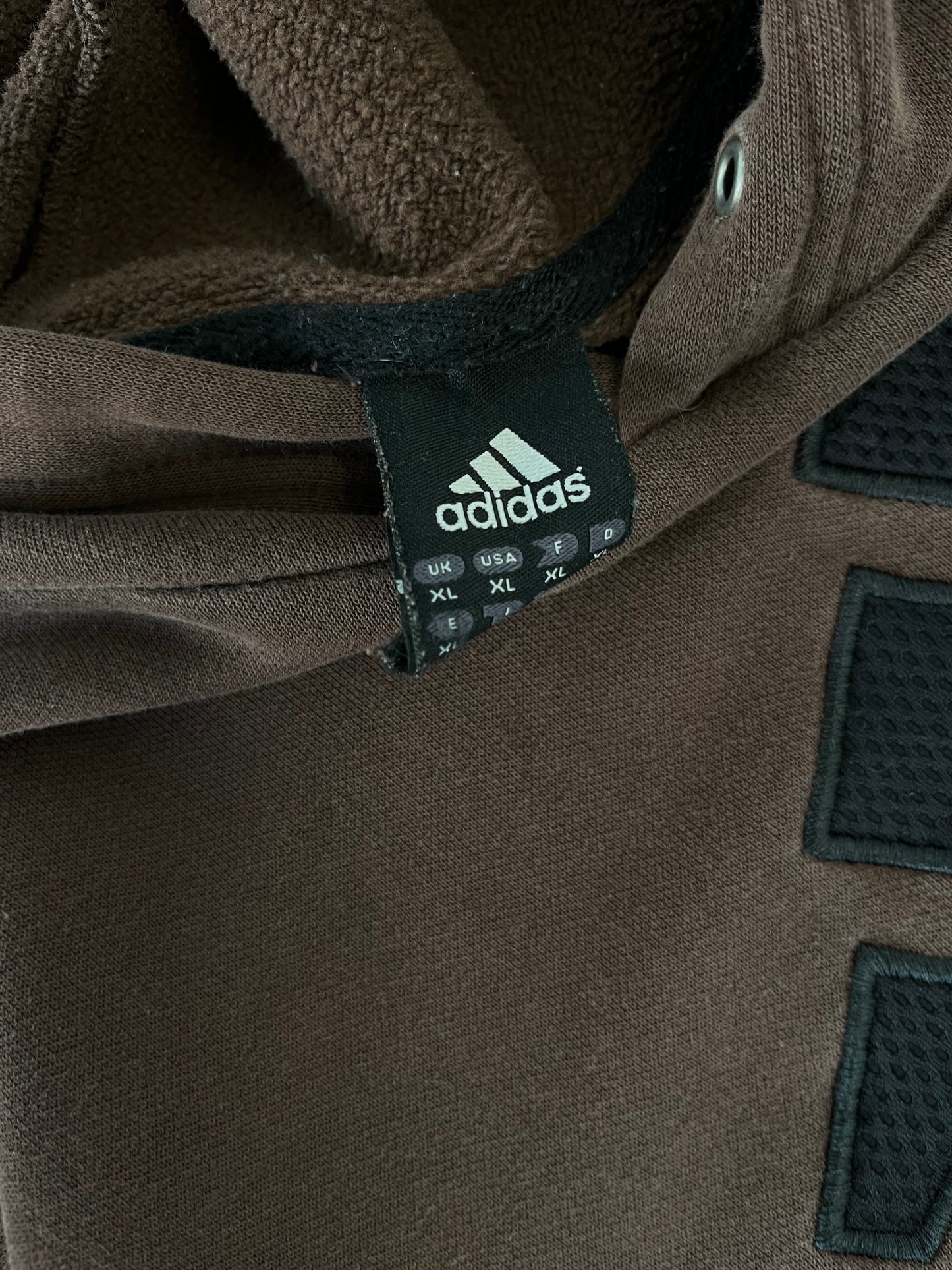 Vintage Brown ADIDAS Hoodie - XL