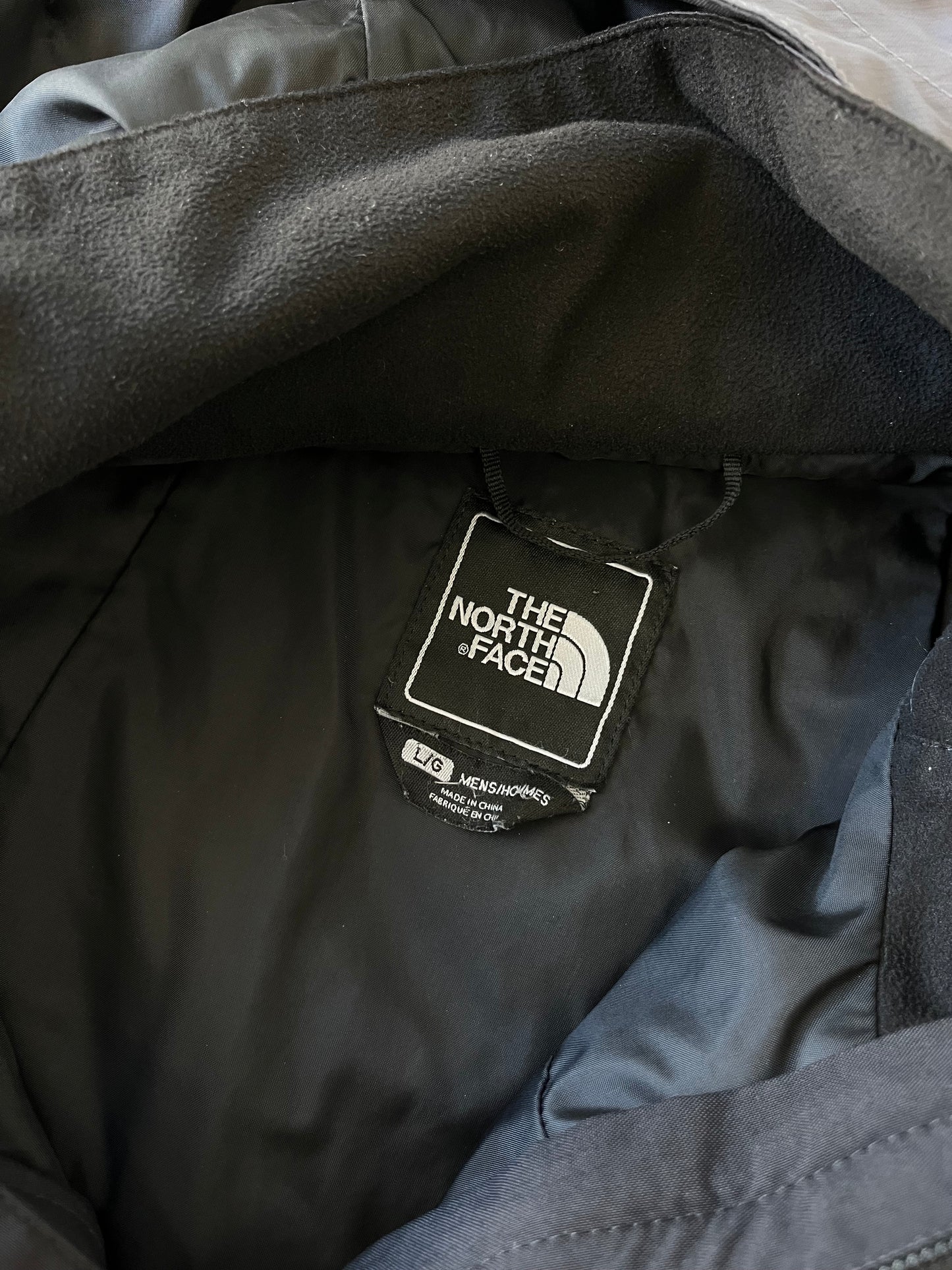 Vintage The North Face Gray/Black Hyvent Hooded Jacket - L