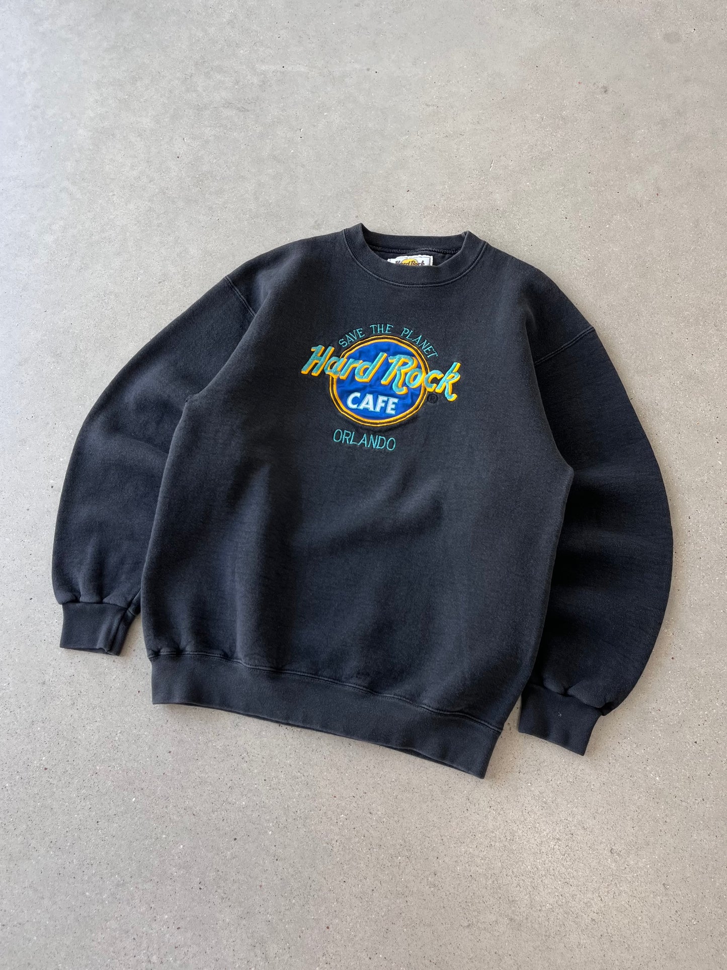 Vintage Hard Rock Cafe Orlando Embroidered Crewneck - M