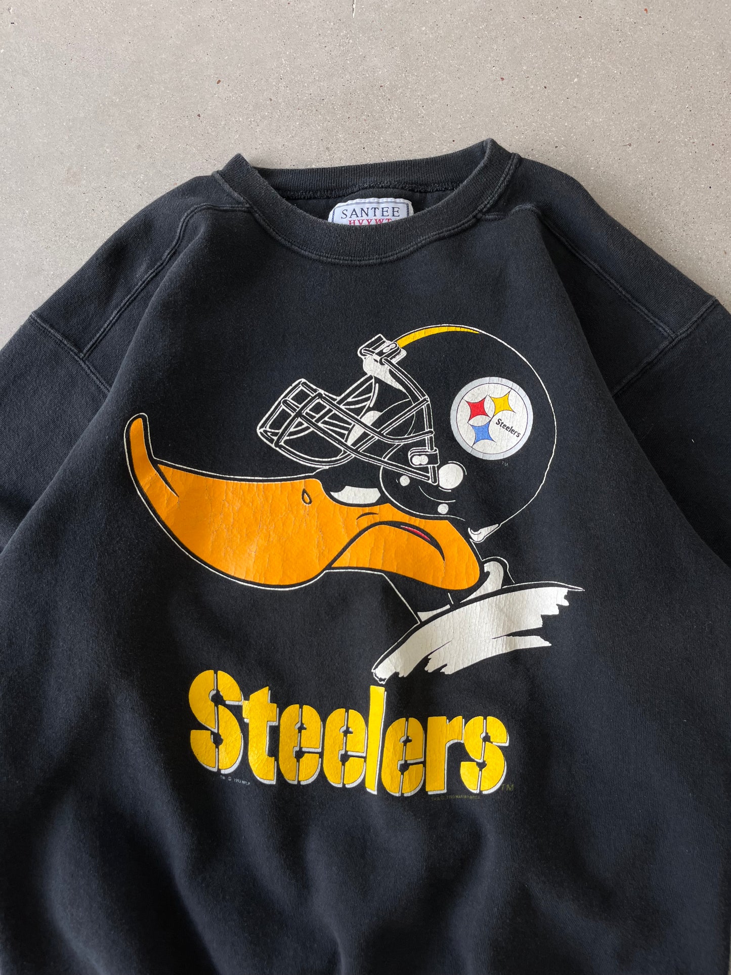 Vintage 1993 Daffy Duck Steelers Crewneck - L