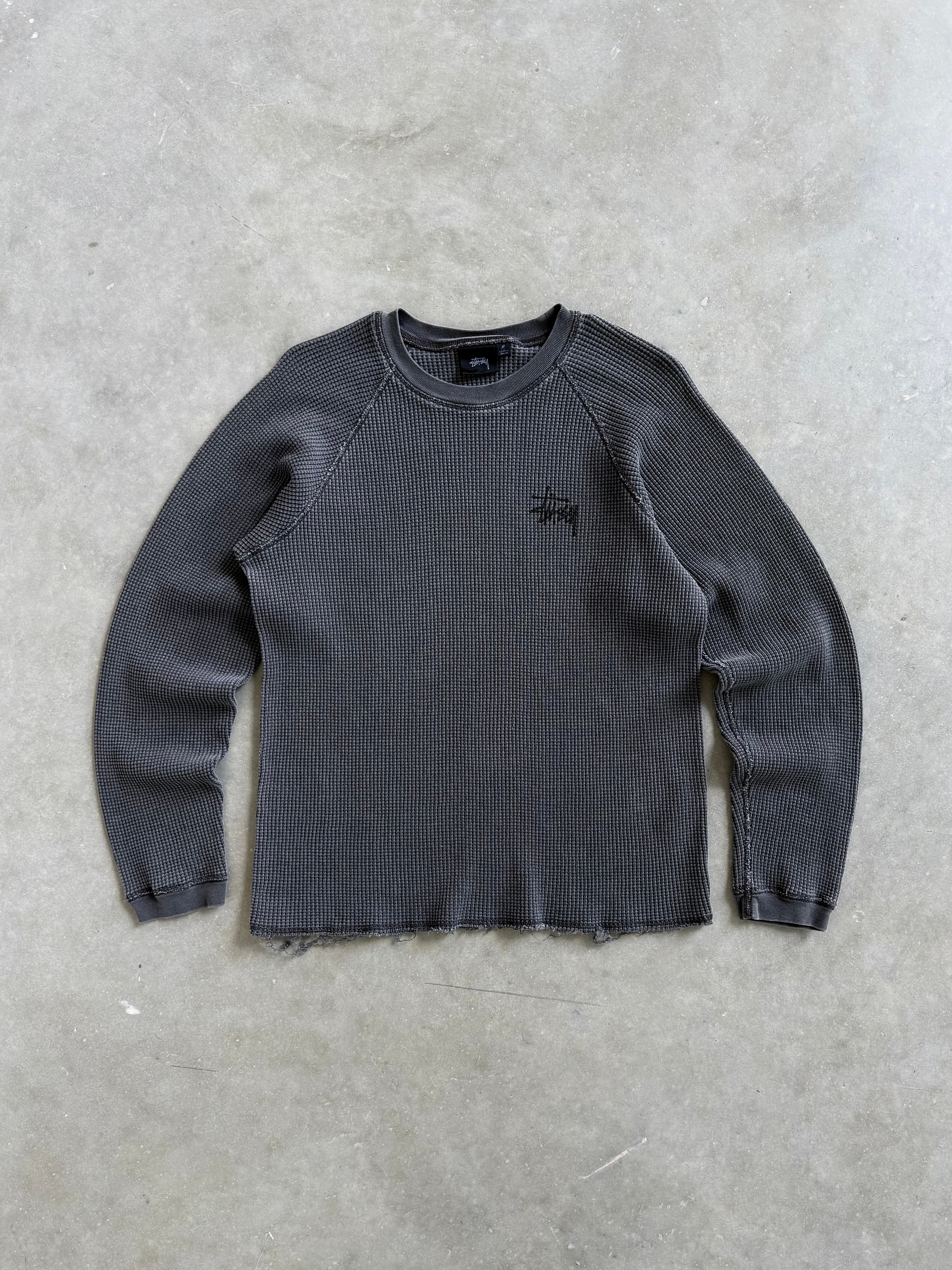 Vintage Stüssy Thermal Long Sleeve - M