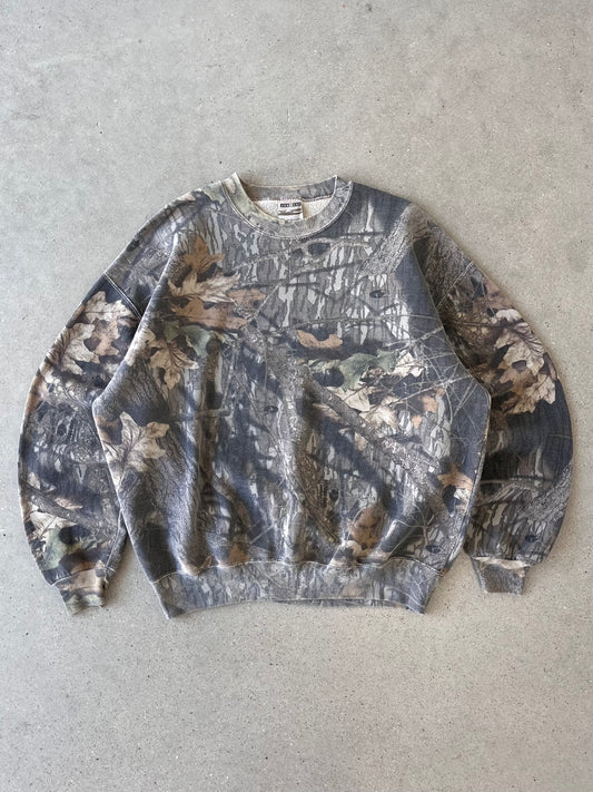 Vintage Jerzees Faded Realtree Crewneck - XL