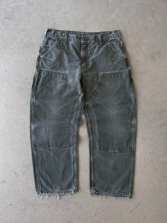 Vintage Carhartt Olive Double Knee Pants - 34x28