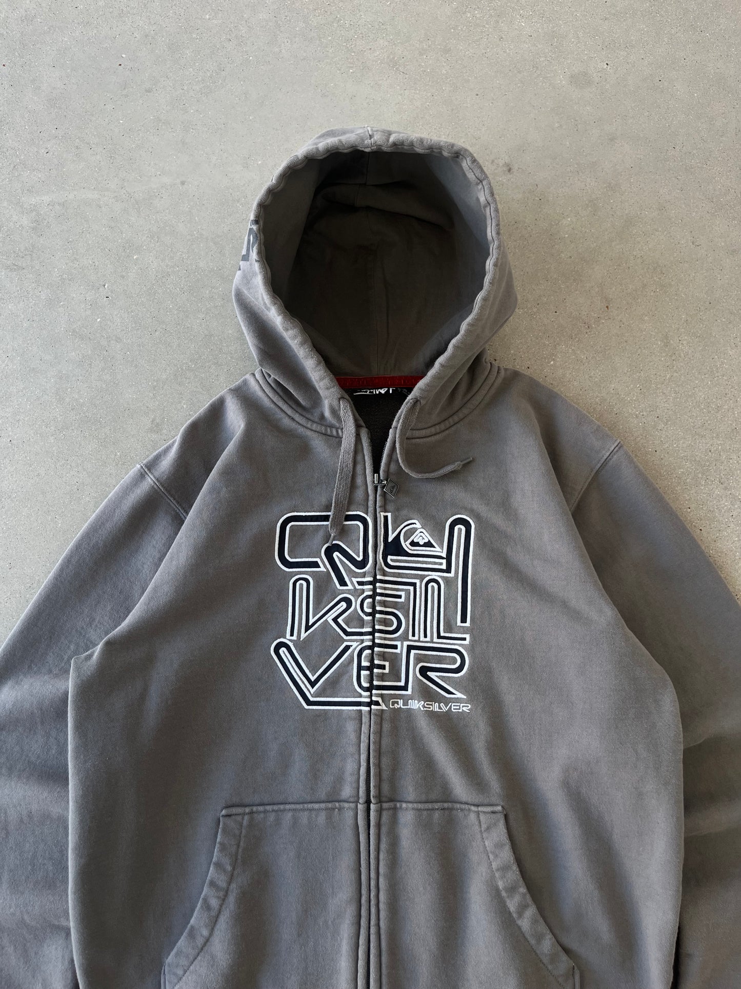 Vintage Quicksilver Zip-up Hoodie - L