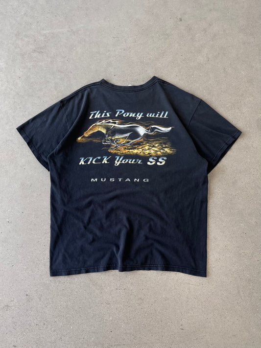 Vintage Mustang "This pony will kick your ass" Tee - XL