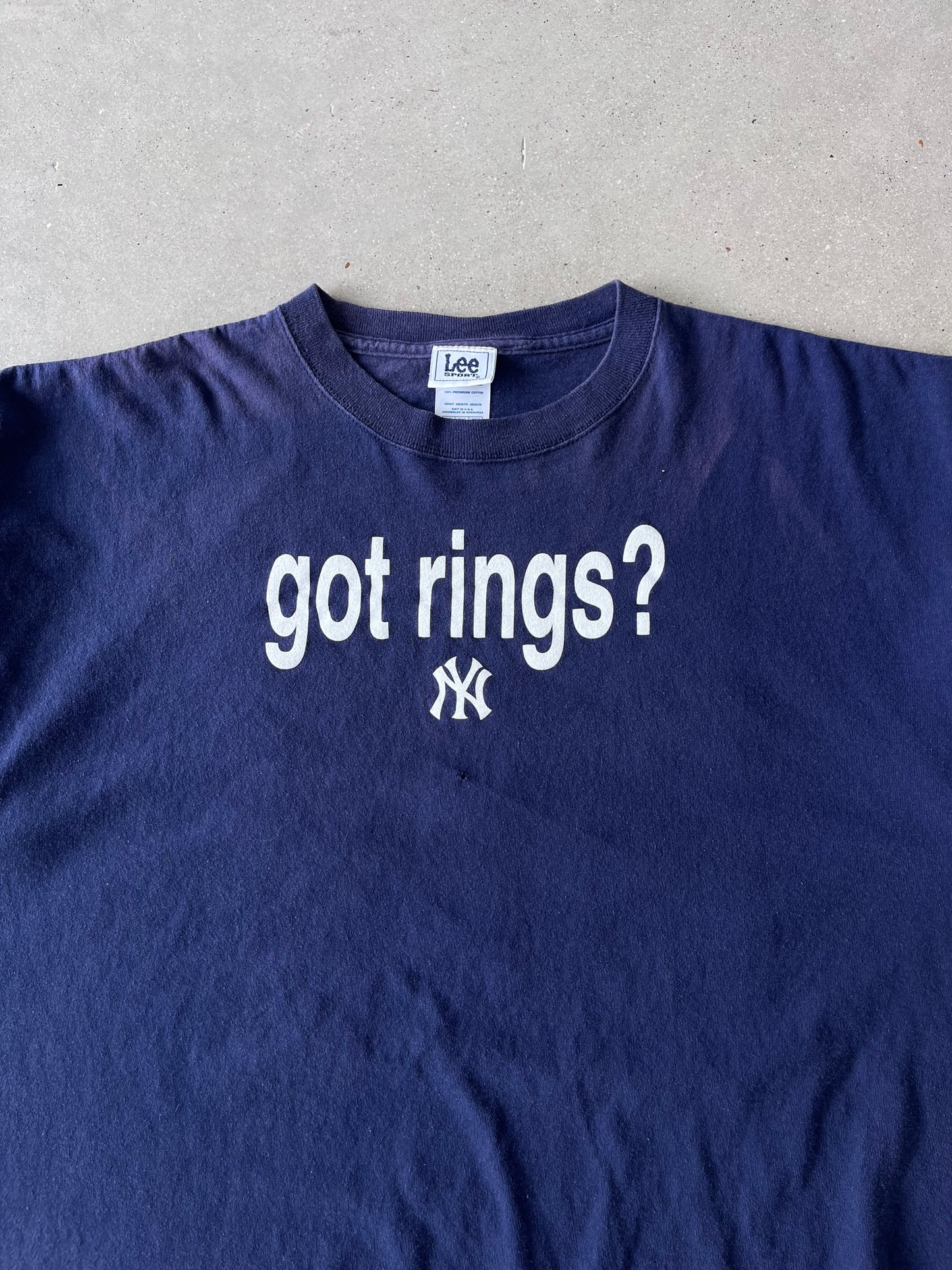 Vintage Yankees "Got Rings?" Tee - XXL