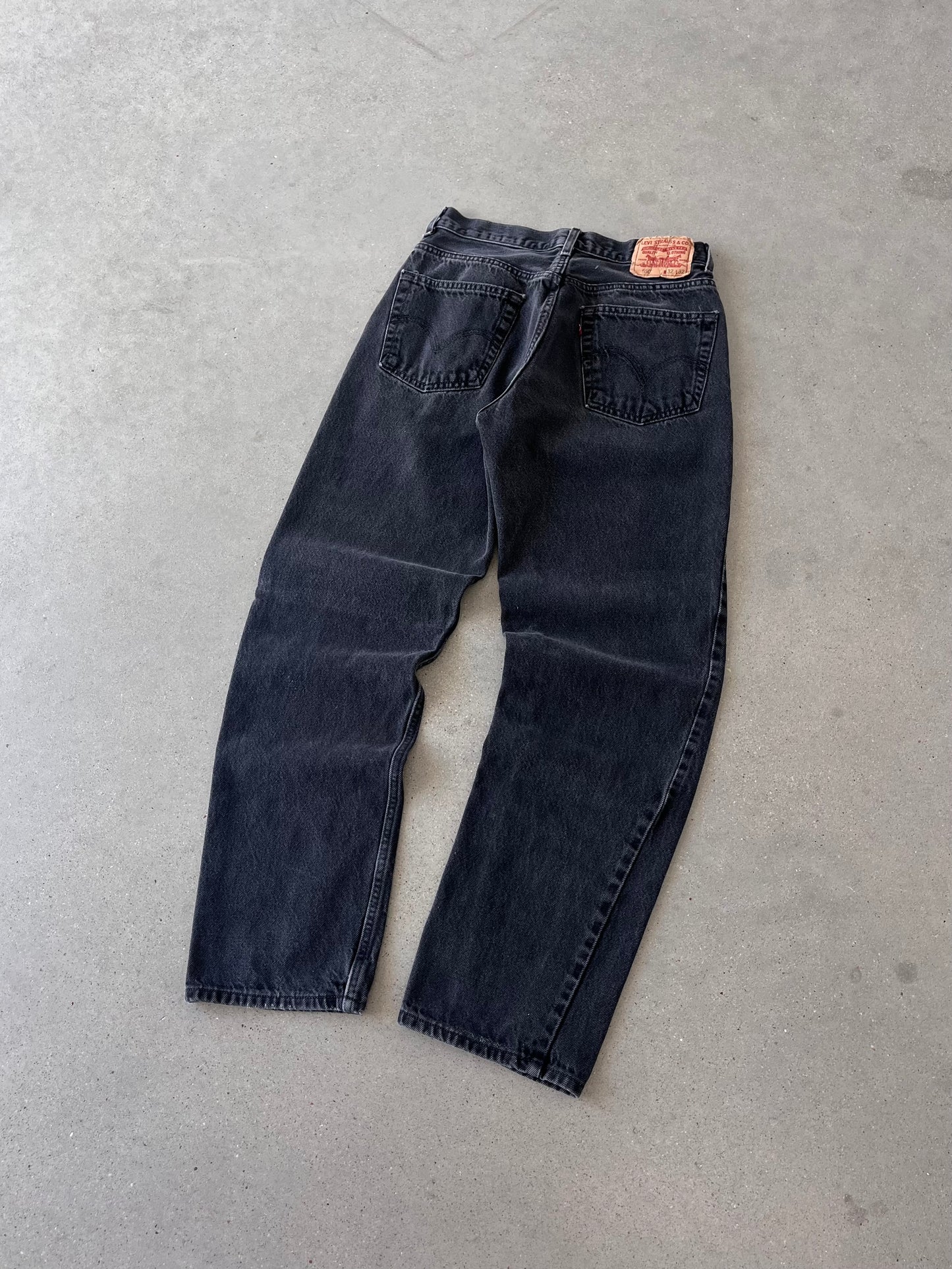 Vintage 550 Levi's Relaxed Black Denim - 30x32