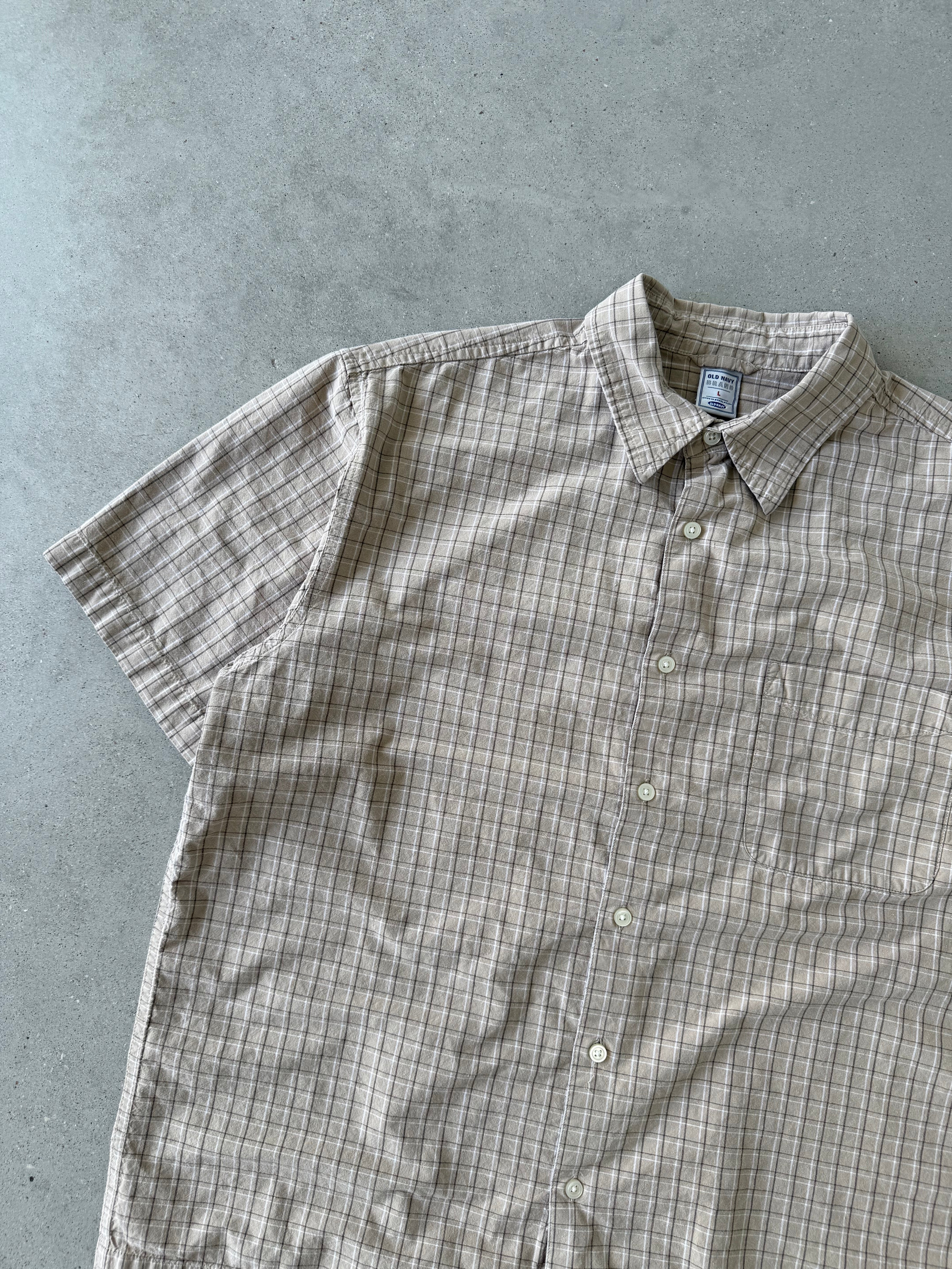 Vintage Old Navy Cream Button-up - L