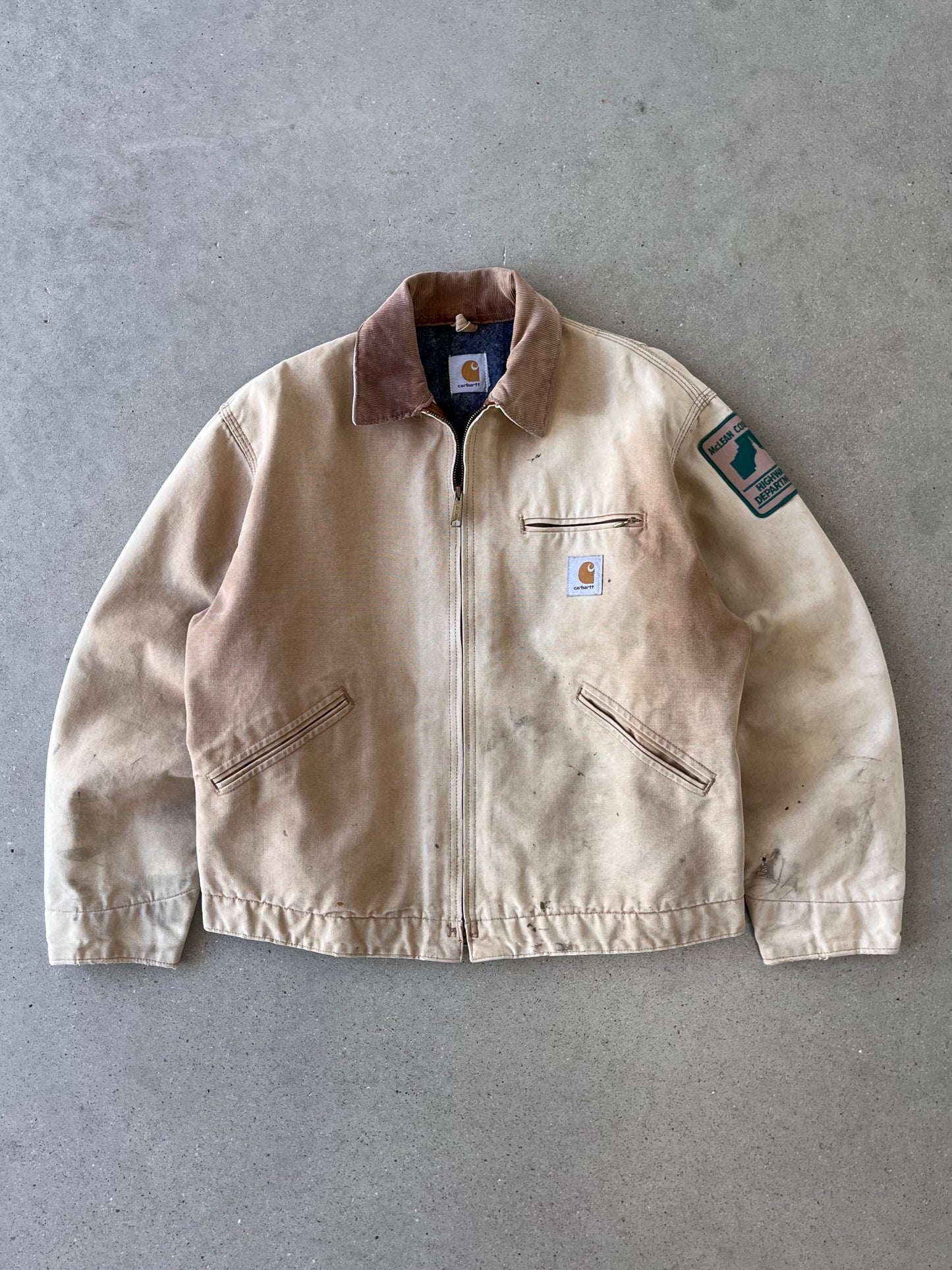 Vintage 90s Carhartt McHill County Detroit Jacket - L