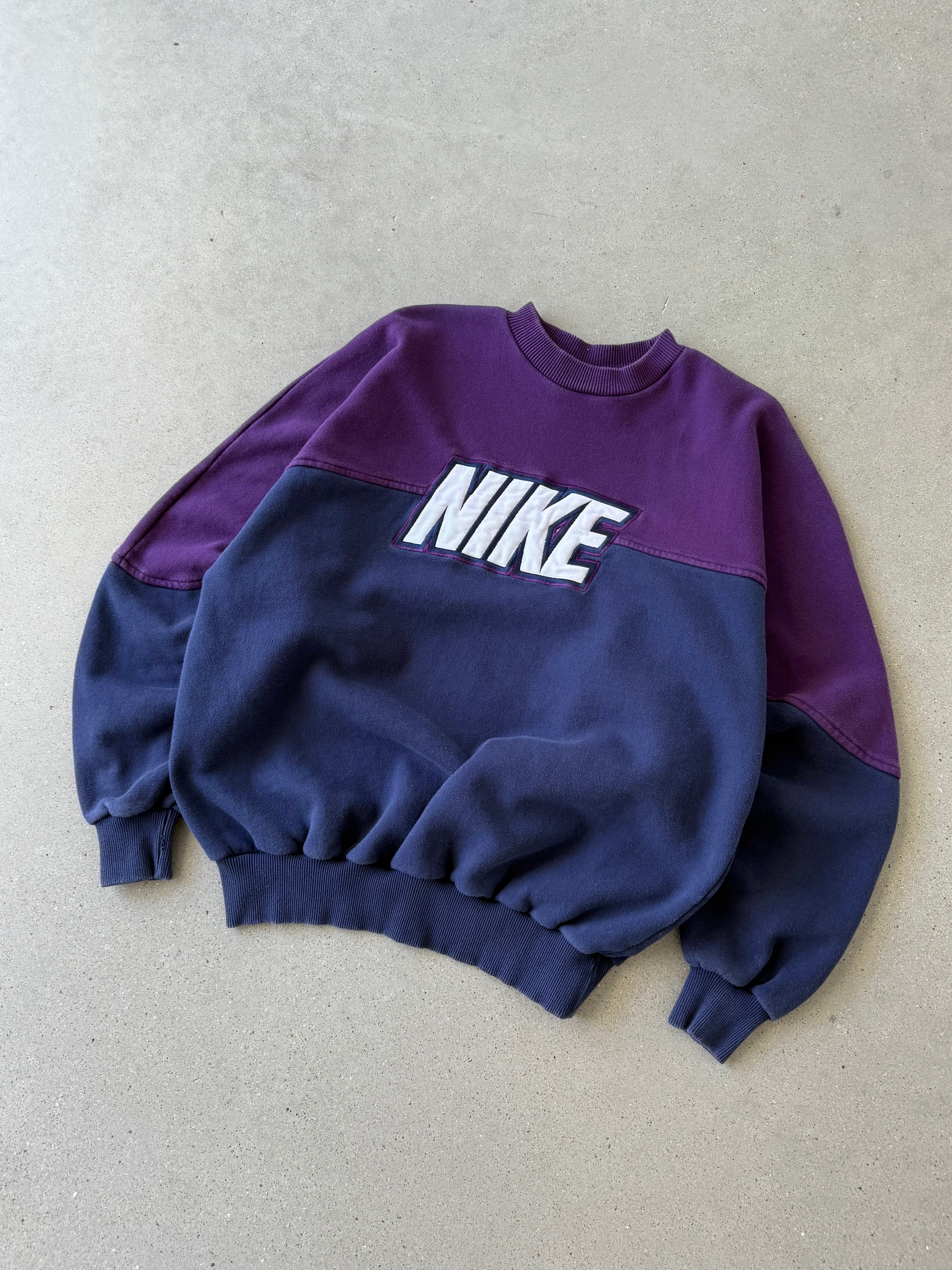 Vintage 90s Nike Two-tone Sweatshirt  - L