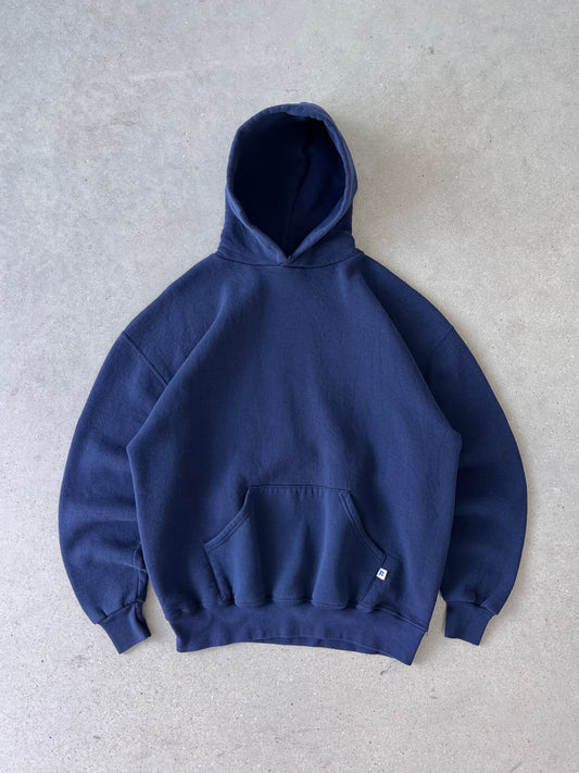 Vintage Navy Russell Athletic Hoodie - XL