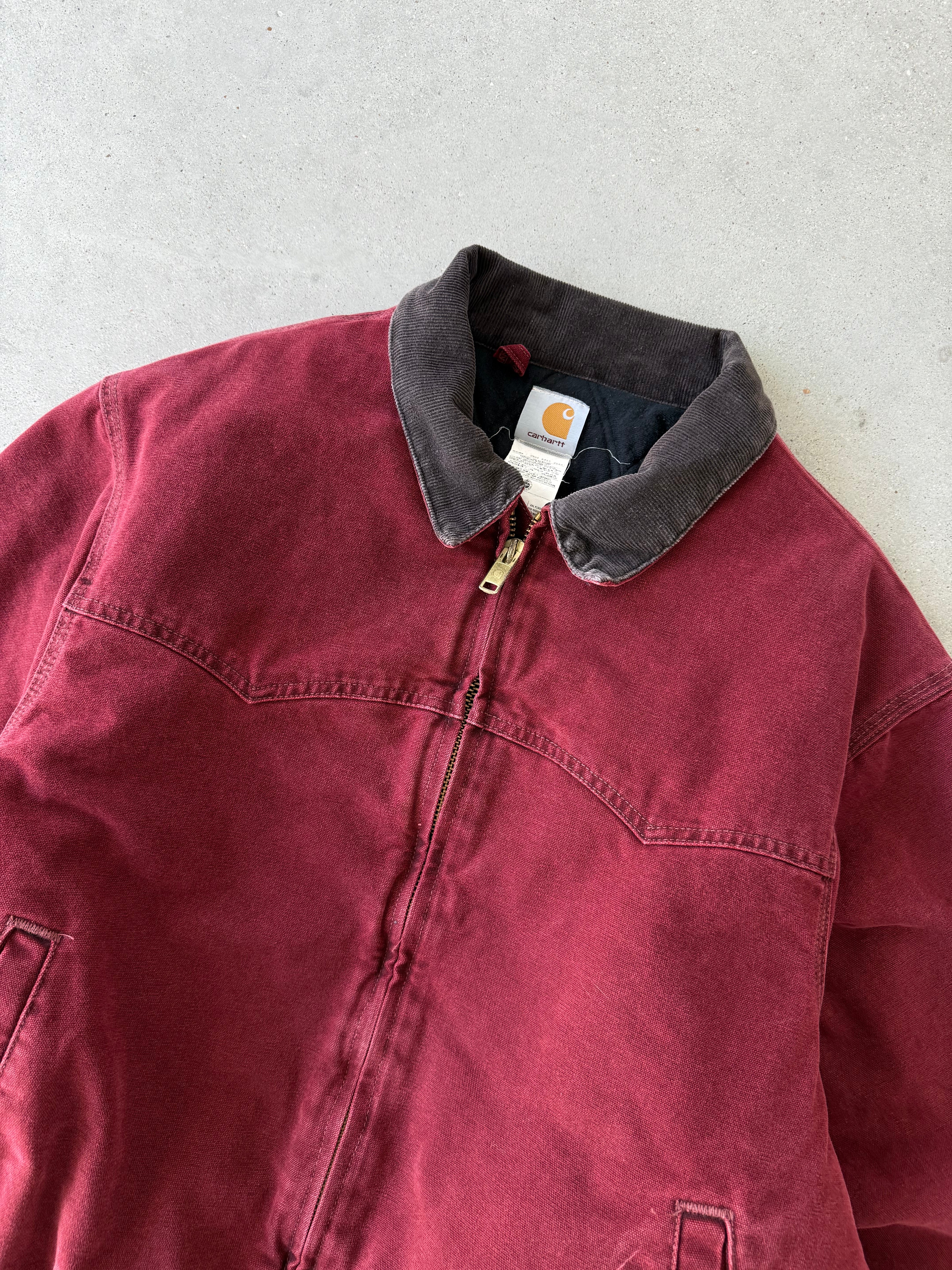 Vintage Carhartt Crimson Red Santa Fe J14 CRI Jacket - XL