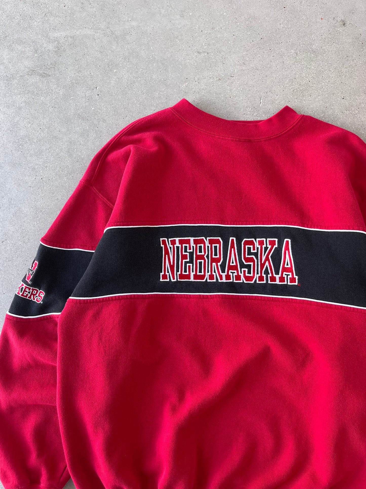 Vintage Huskers Nebraska Cadre Athletic Crewneck - L