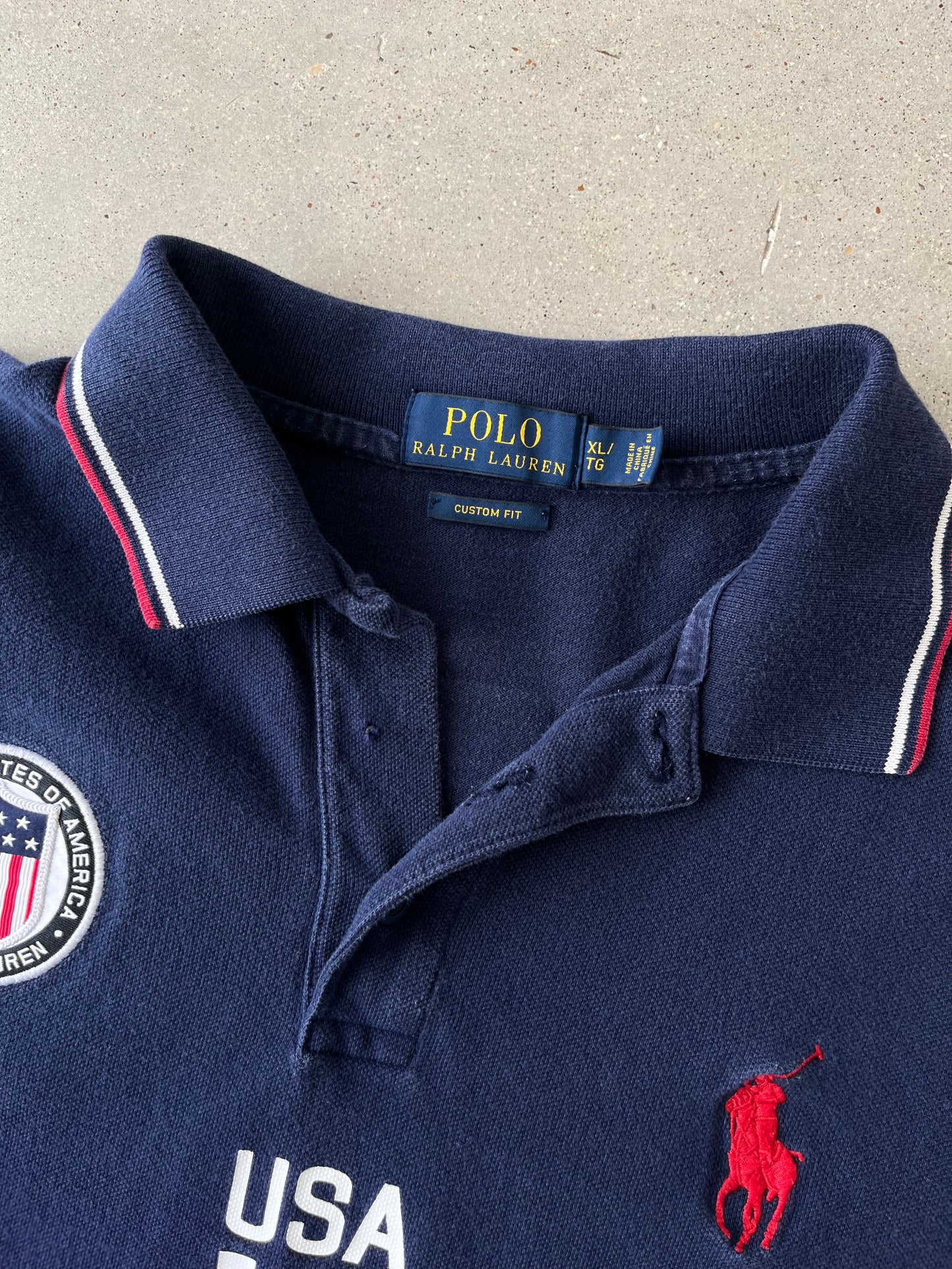 Vintage Polo Ralph Lauren USA 16 Custom Fit Shirt - XL