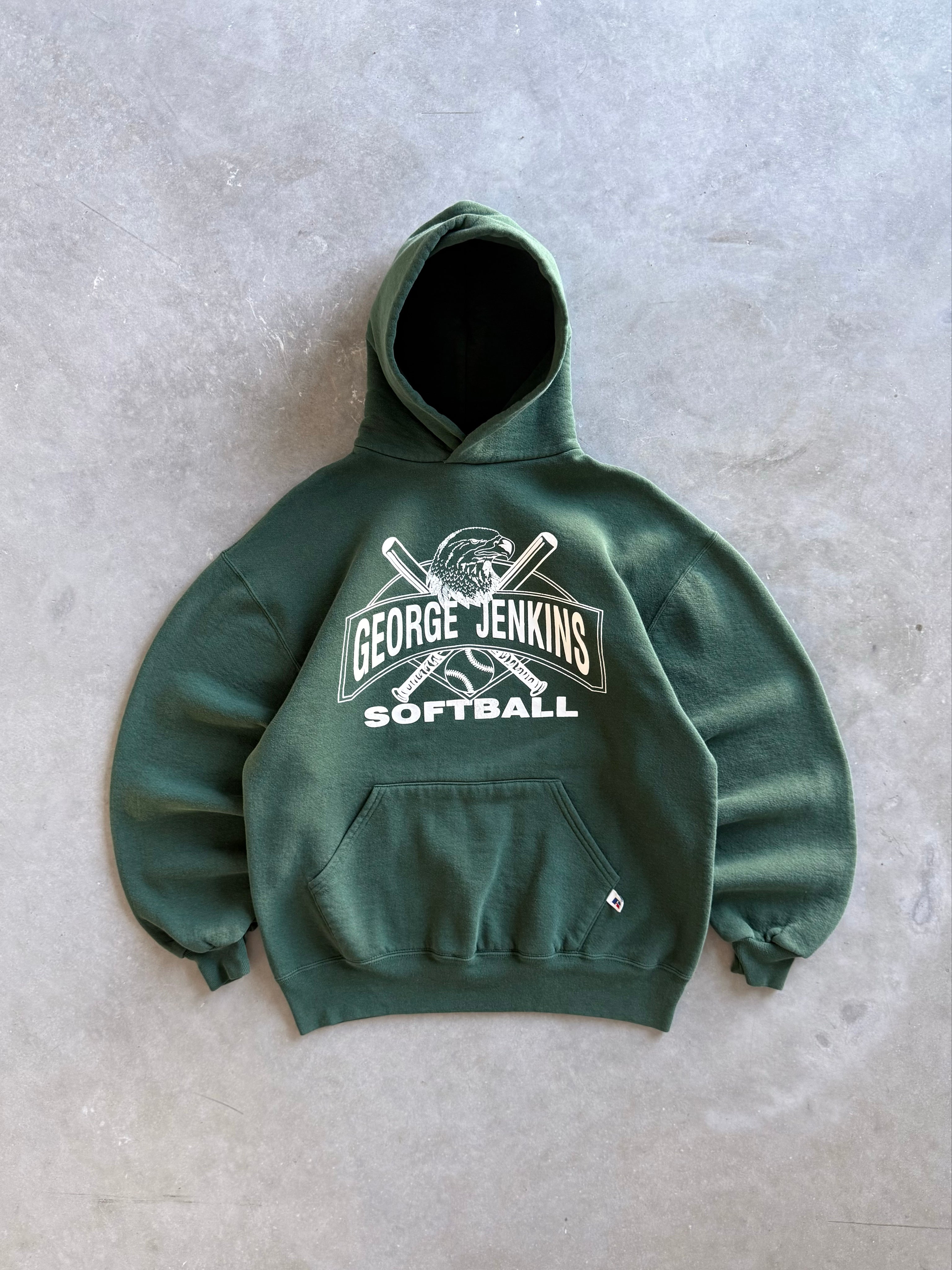Vintage 1990s George Jenkins Softball Russell Athletic Hoodie (L)