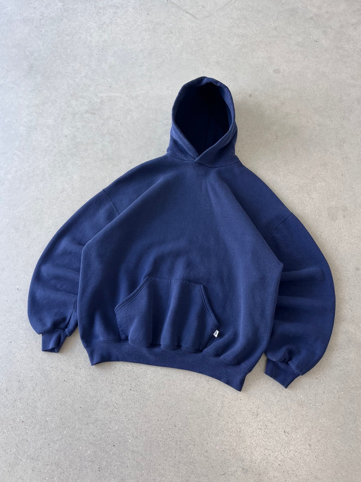 Vintage Navy Russell Athletic Hoodie - XXL