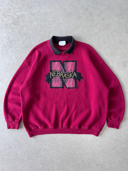 Vintage Nebraska Collar Crewneck - XL