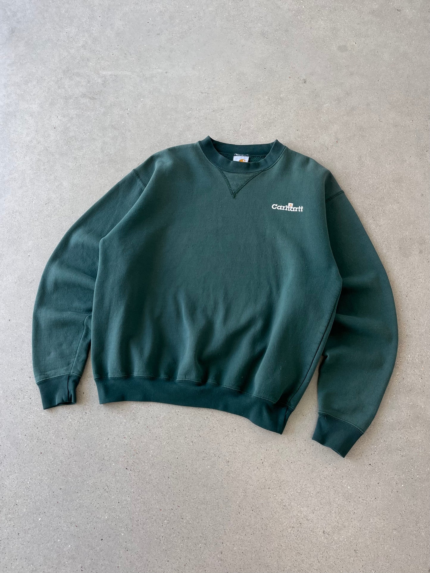 Vintage 90s Carhartt Forest Green Crewneck - L