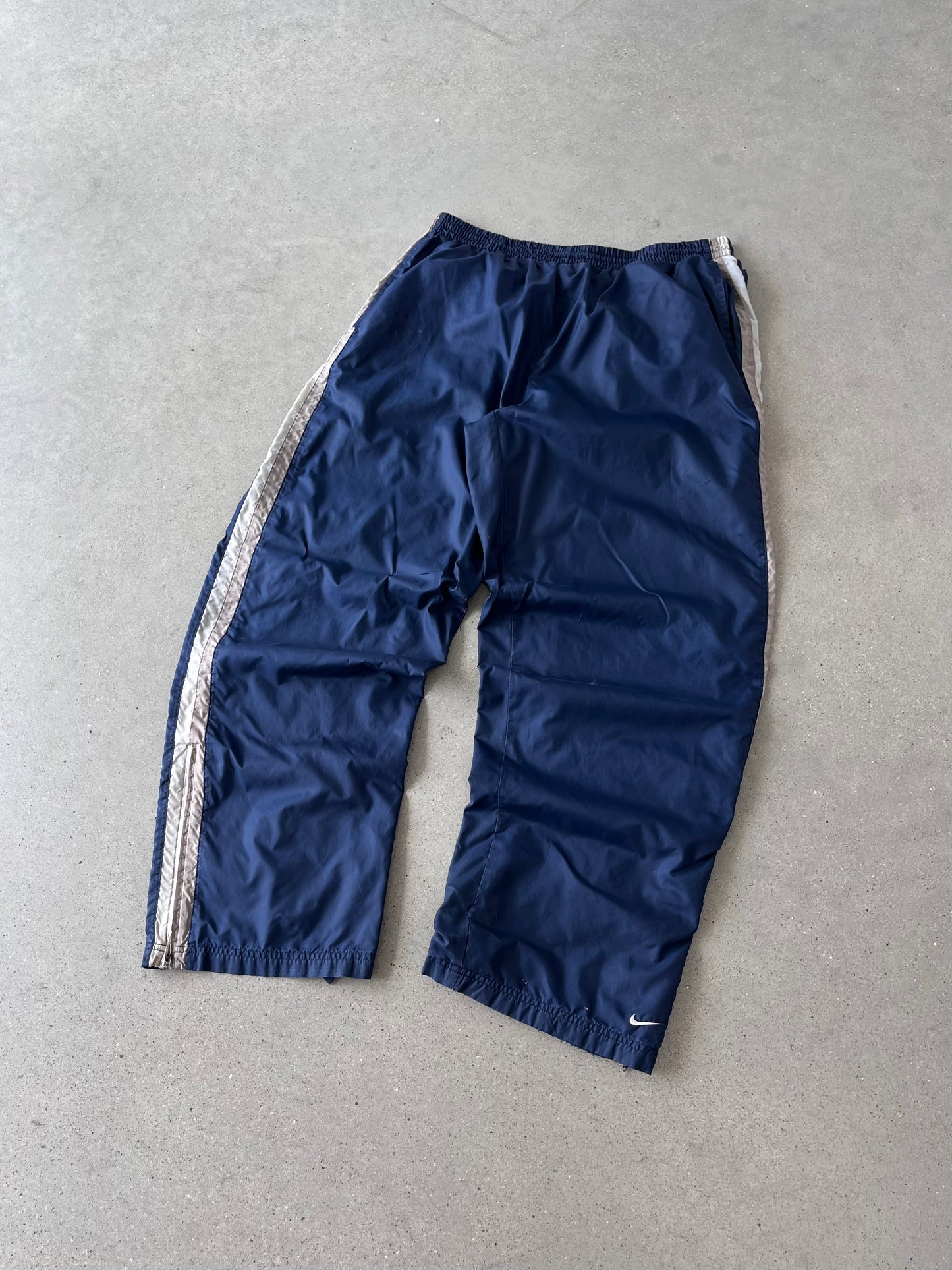 Vintage Nike Mini Swoosh Navy Track Pants - XL