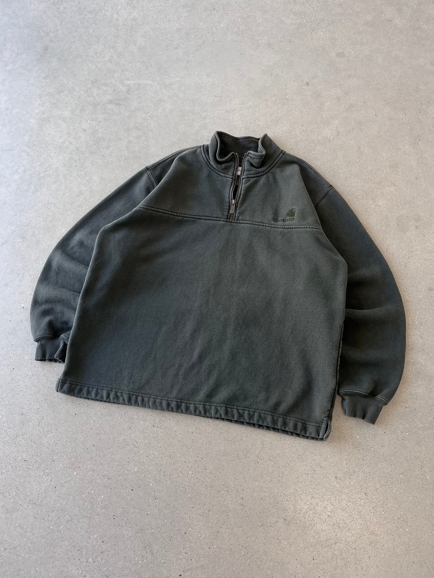 Vintage Carhartt Olive Quarter Zip - L