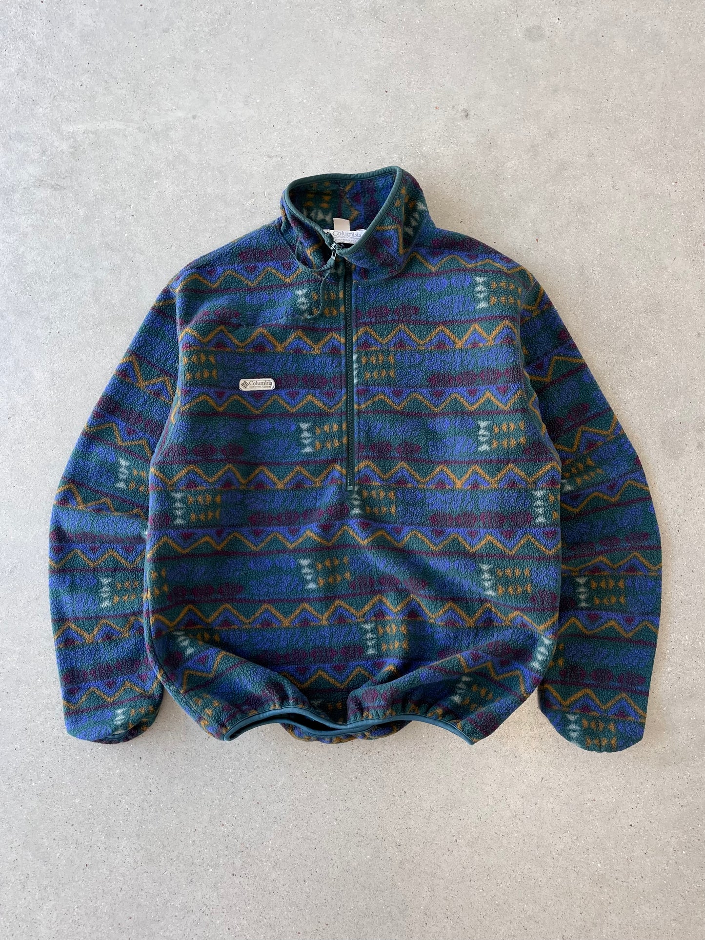 Vintage Columbia Aztec Navajo Fleece Jacket - L