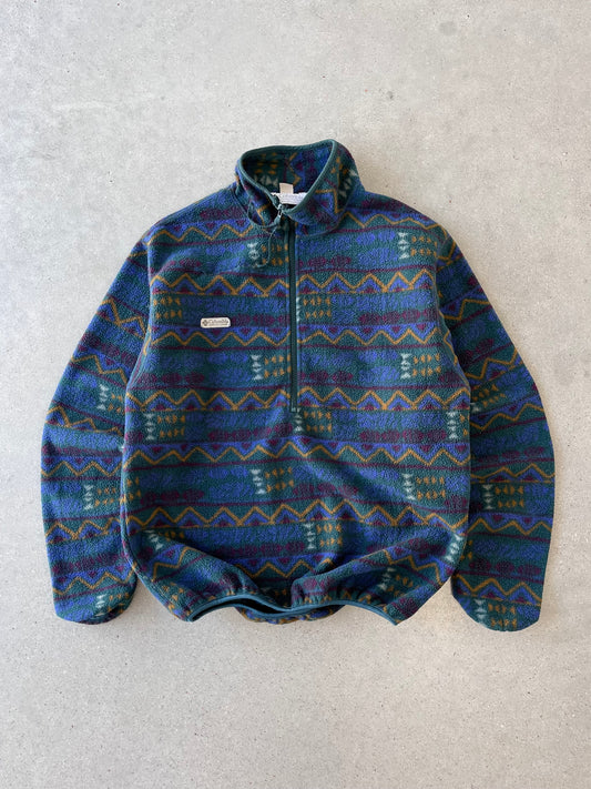 Vintage Columbia Aztec Navajo Fleece Jacket - L