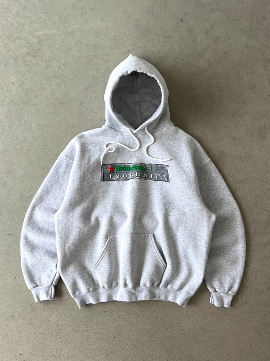 Vintage 1990s Heineken Football Lee Hoodie - L